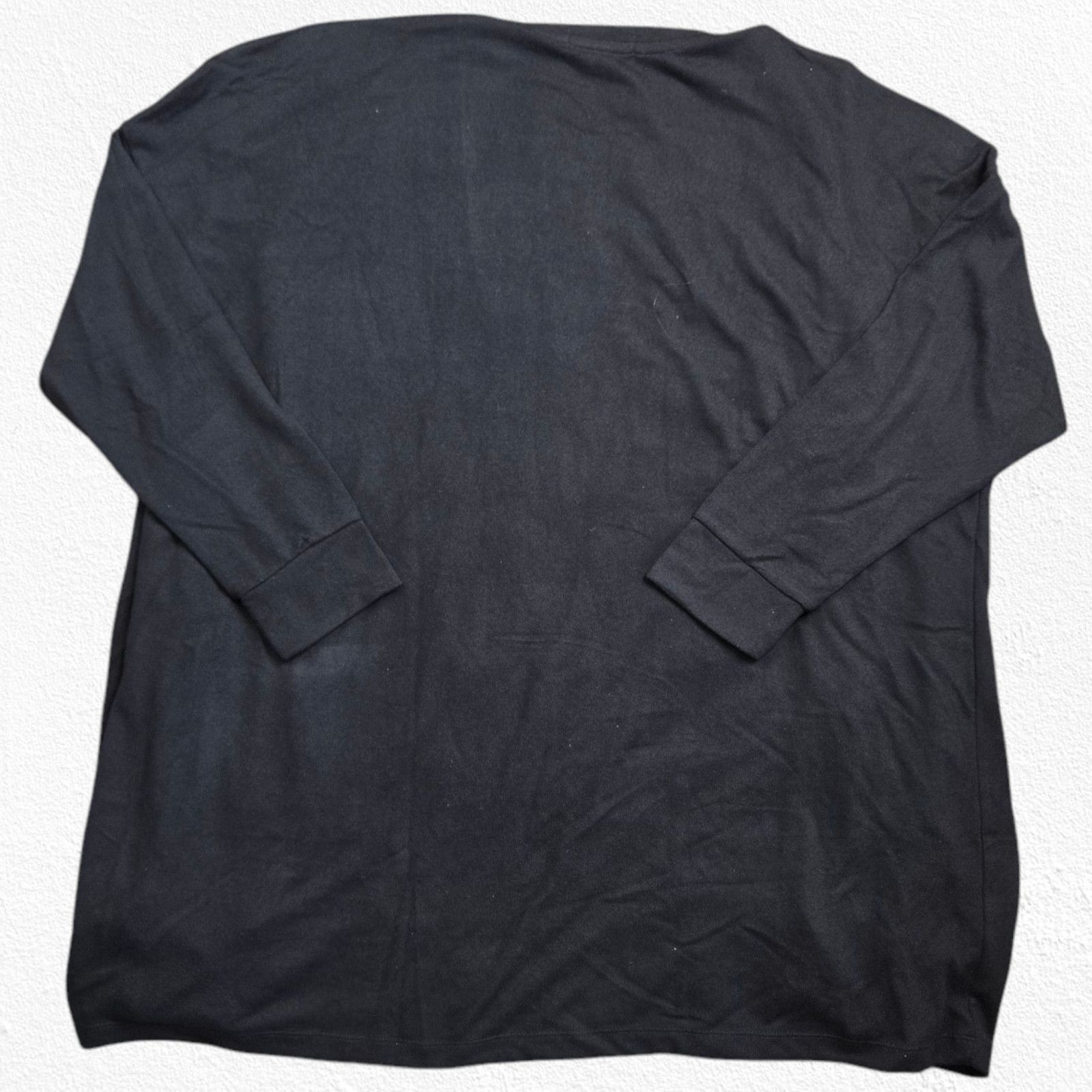 Sanctuary Sanctuary Black Open Front Knit Cardigan Sweater Size 2X Size XXL / US 16-18 / IT 52-54 - 3 Thumbnail