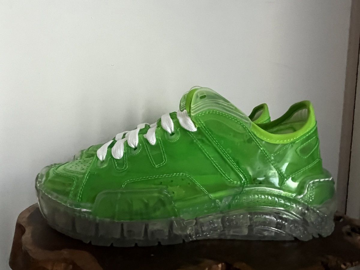 GCDS Men's GCDS In Goal We Trust Lime Transparent Sneakers 6.5/ Size US 7 / EU 40 - 2 Thumbnail