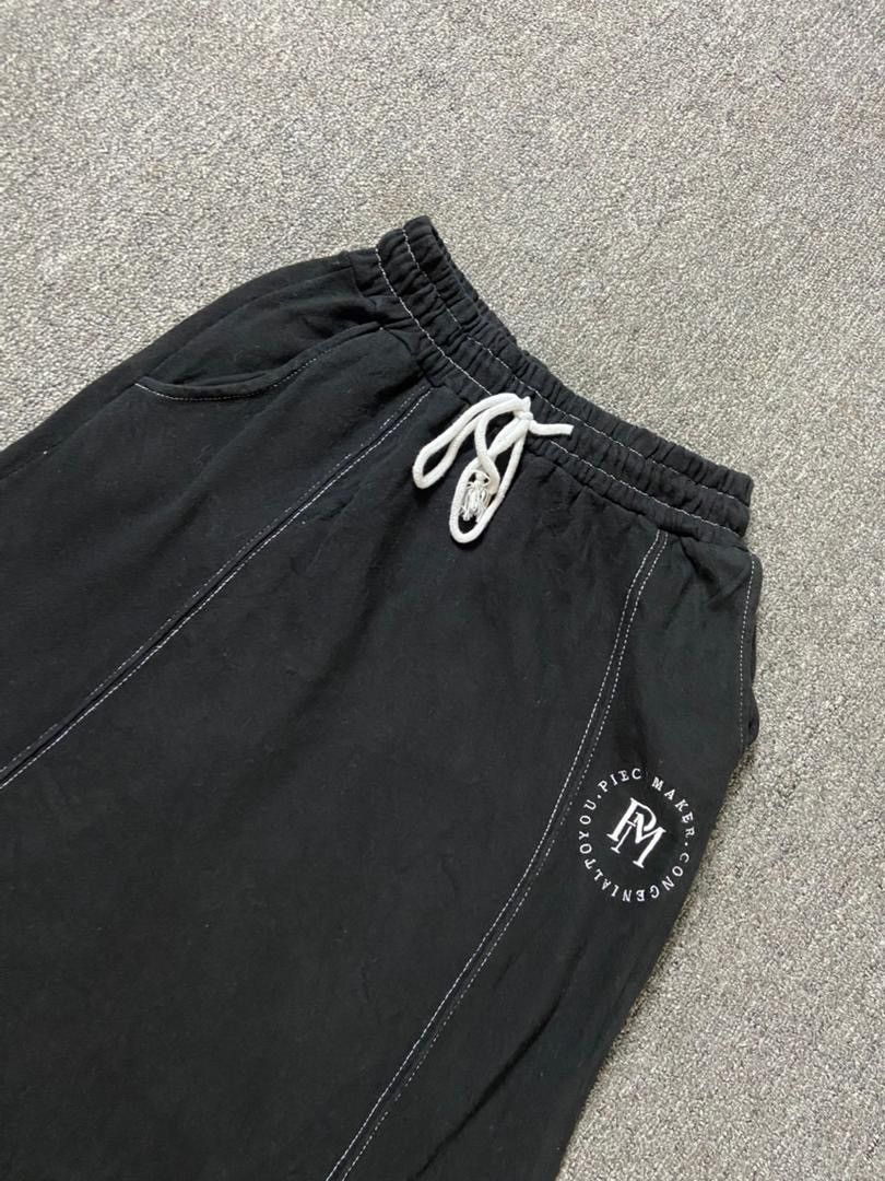 Japanese Brand Piecemaker Stitch Sweat Maxi Skirt (182) Size 23" - 11 Thumbnail