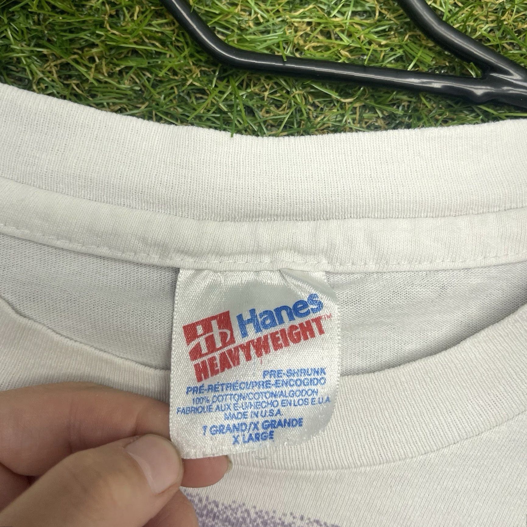 Hanes VINTAGE Steve Miller Band Shirt Hanes Beefy-T Men XL White 90s Band T-Shirt Short Sleeve Crew Neck Mens Size US XL / EU 56 / 4 - 4 Thumbnail