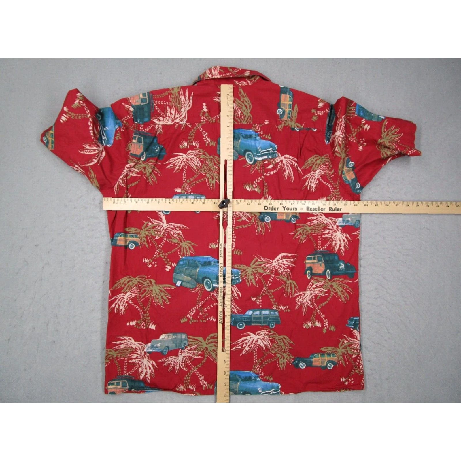 Reyn Spooner VINTAGE Reyn Spooner Shirt Mens M Red Button Up Cars Surfing Tiki Hawaiian Size US M / EU 48-50 / 2 - 4 Thumbnail