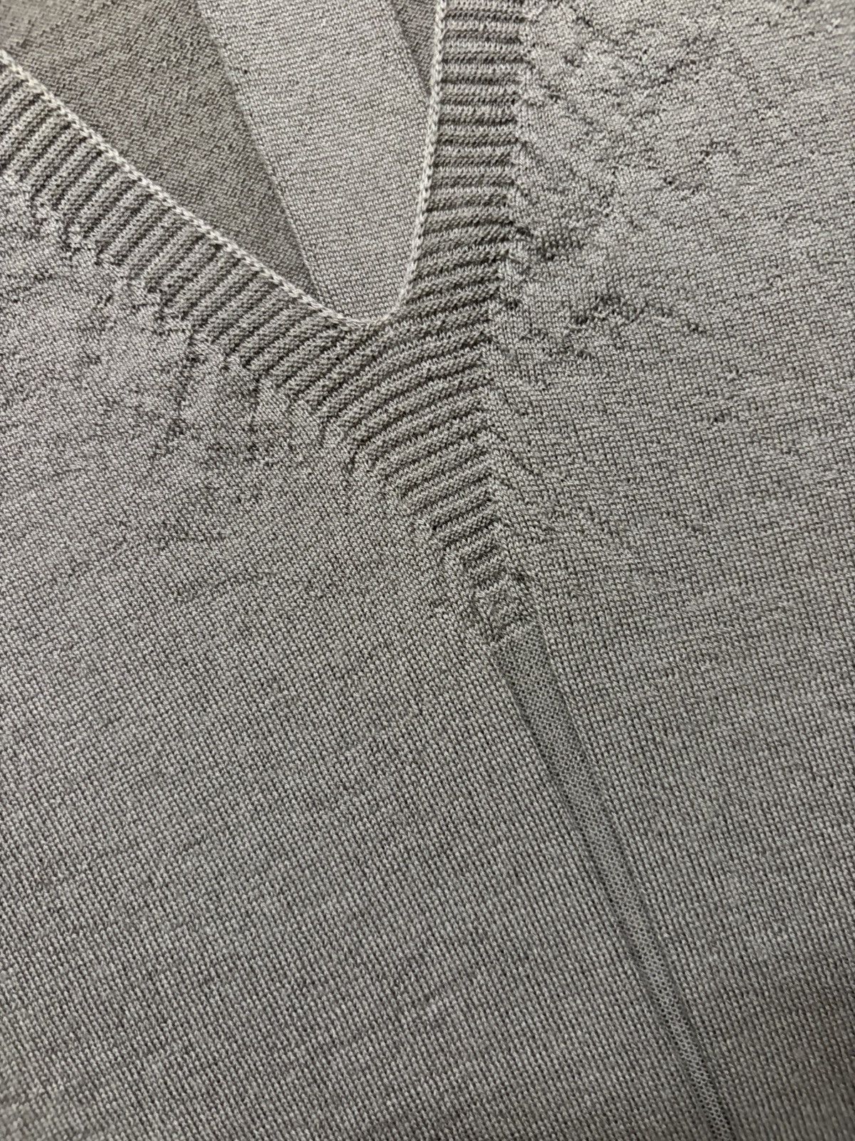 Rick Owens FW19 Larry Mainline Knit V-Neck Long Sleeve Size US S / EU 44-46 / 1 - 3 Thumbnail