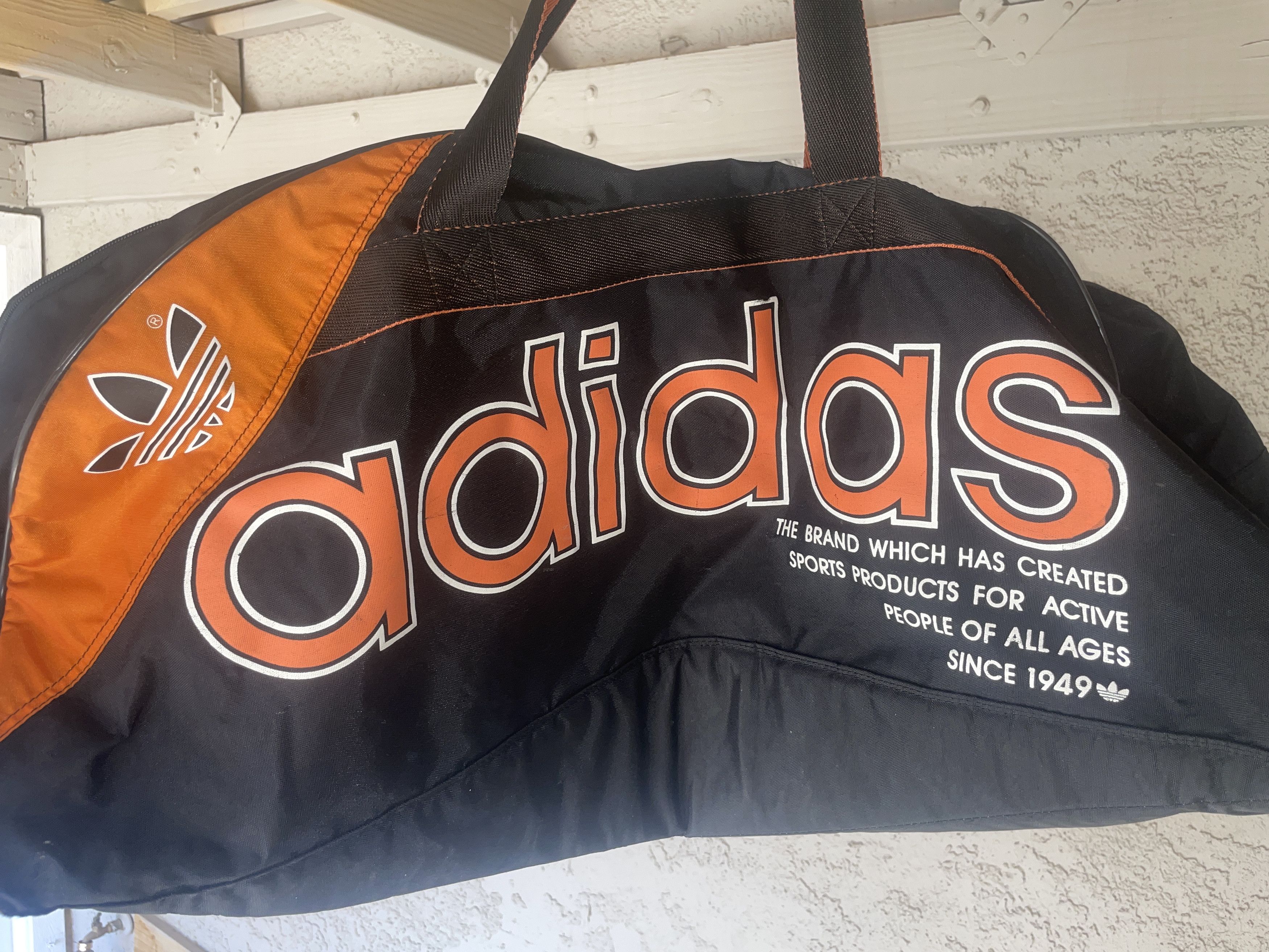 Adidas Vintage Adidas Gym Bag Size ONE SIZE - 2 Thumbnail