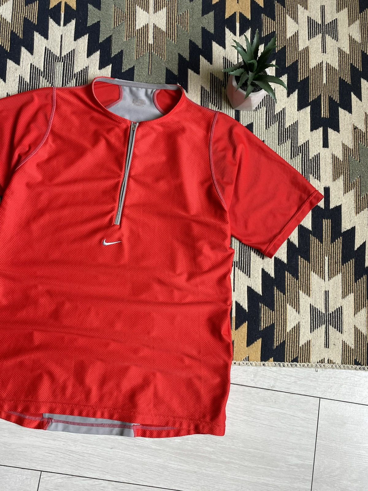 Nike × Vintage Vintage Nike 1/3 Zip Center Logo Dri-Fit T-shirt Size US M / EU 48-50 / 2 - 4 Thumbnail