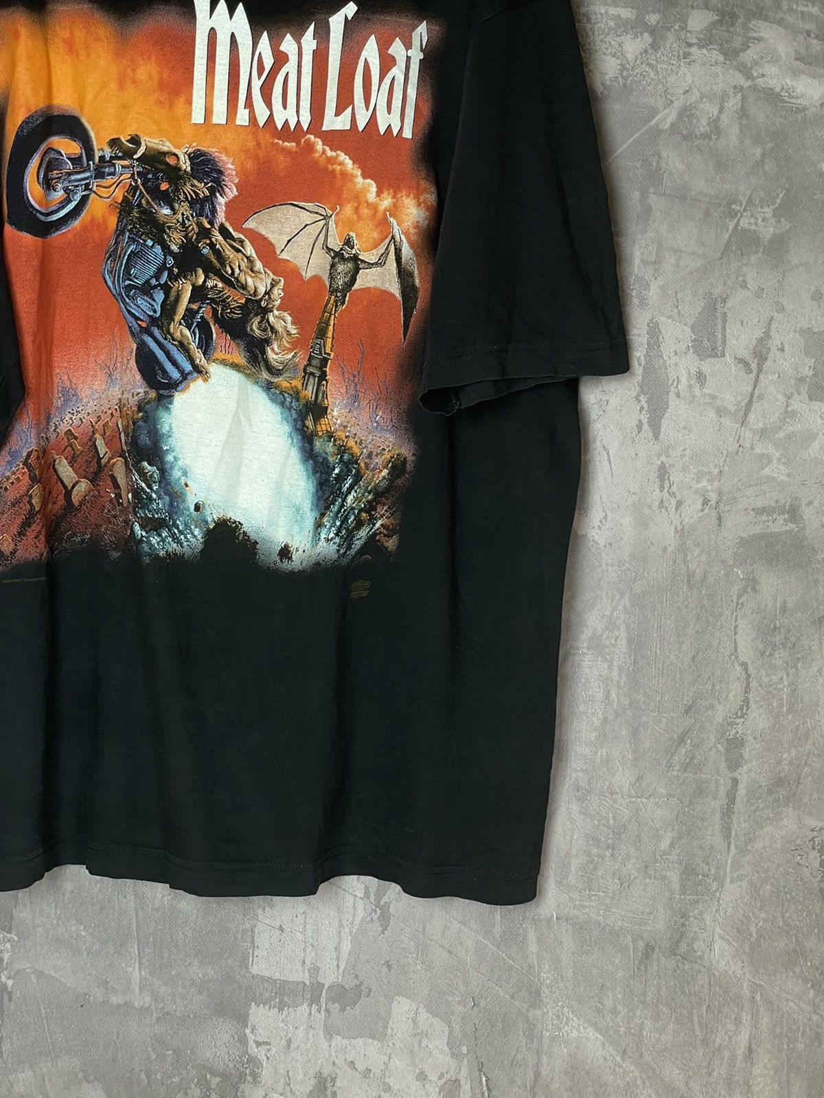 Band Tees × Vintage Vintage Meat Loaf 1993-95 Faded Very Rare Tour T-shirt Size US XL / EU 56 / 4 - 7 Thumbnail