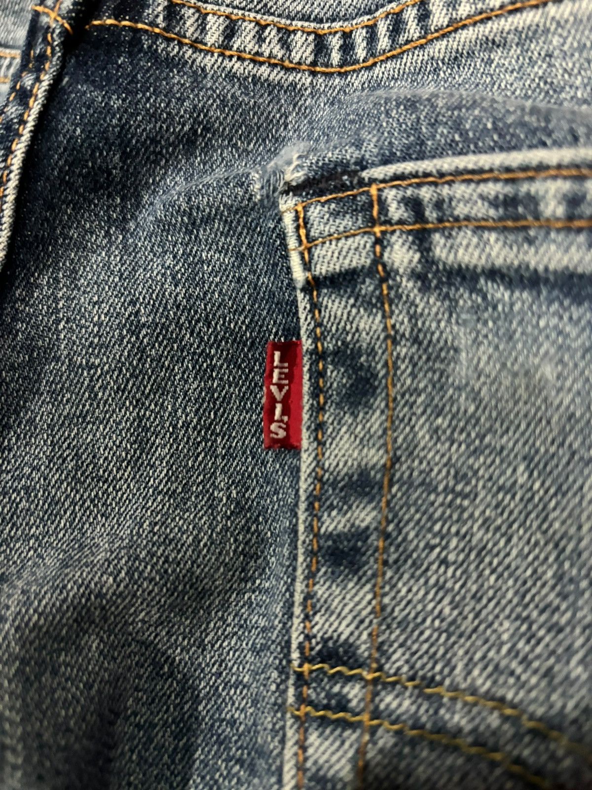 Levi's × Levi's Vintage Clothing × Vintage Y2k Levi’s Big E Lot 505 Faded Straight Cut Denim Jeans Size US 31 - 9 Thumbnail