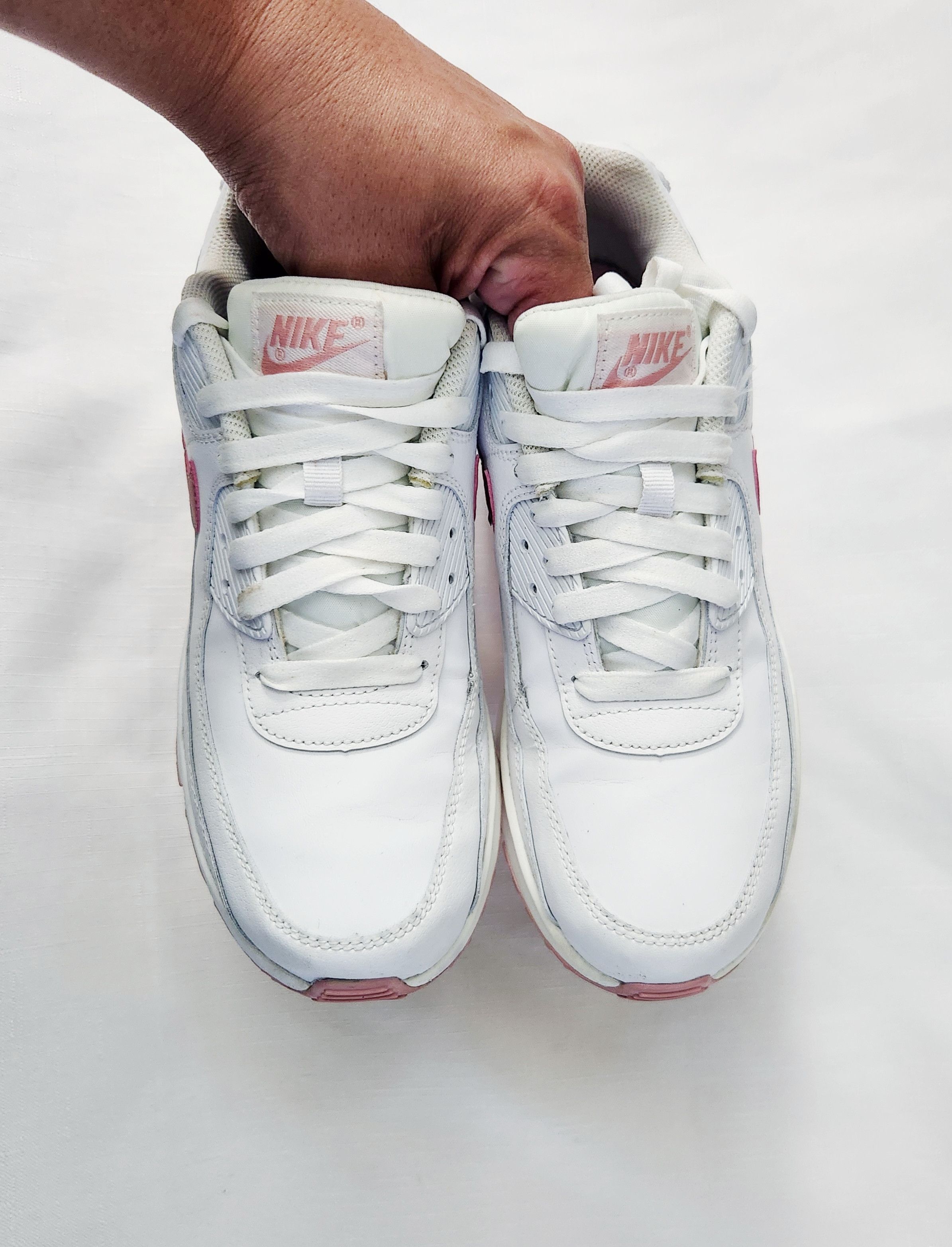 Nike Nike Air Max 90 LTR GS White Pink Glaze CD6864-115 GS 7y 8.5 Size US 8.5 / IT 38.5 - 7 Thumbnail