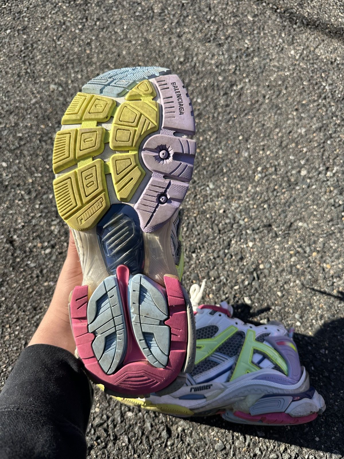 Balenciaga Balenciaga Runner White/Pink Size US 10 / EU 43 - 5 Thumbnail