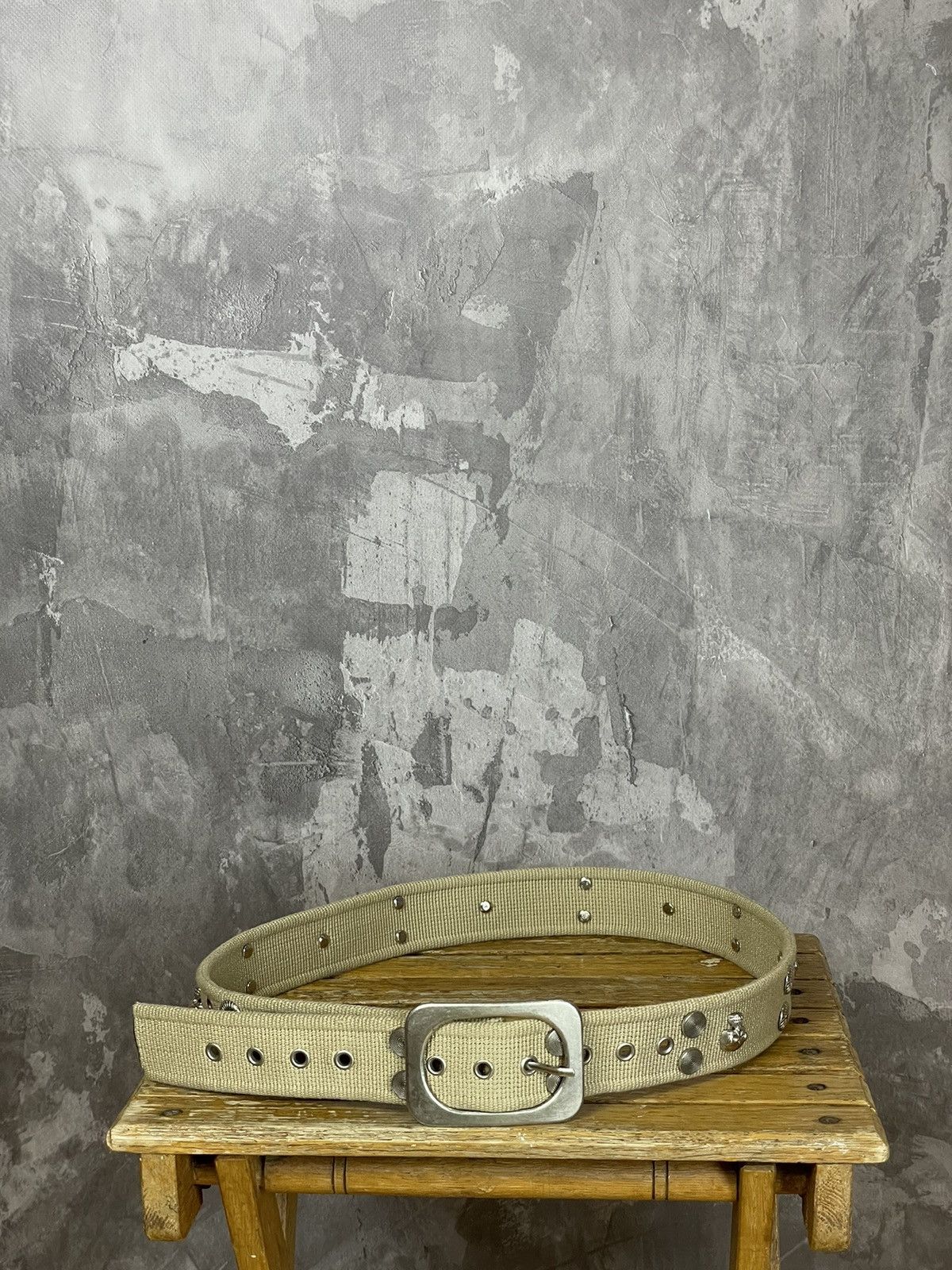 Japanese Brand × Vintage Vintage 00s Japanese Style Punk Metal Skull Belt Size ONE SIZE - 1 Thumbnail