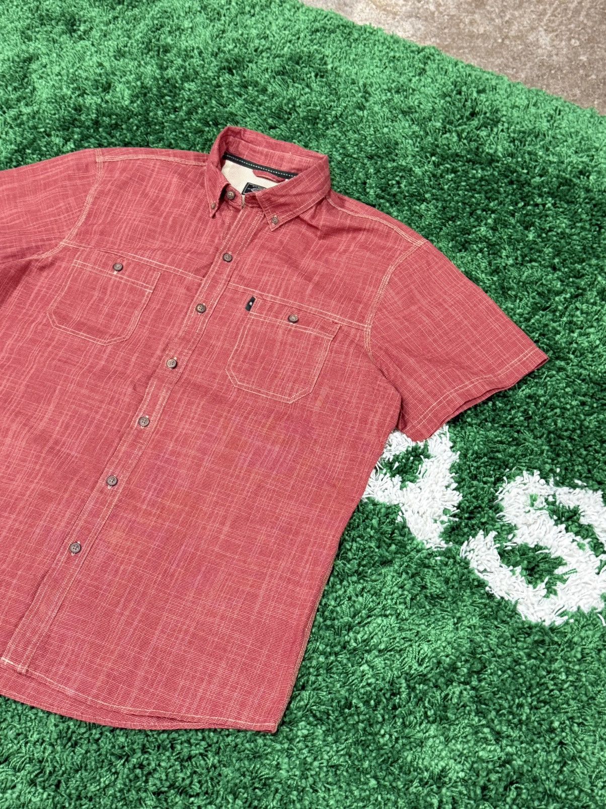 G.H. Bass & Co. G.H. Bass & Co Red Camp Collar Button Down Pocket Shirt Size US XL / EU 56 / 4 - 2 Thumbnail