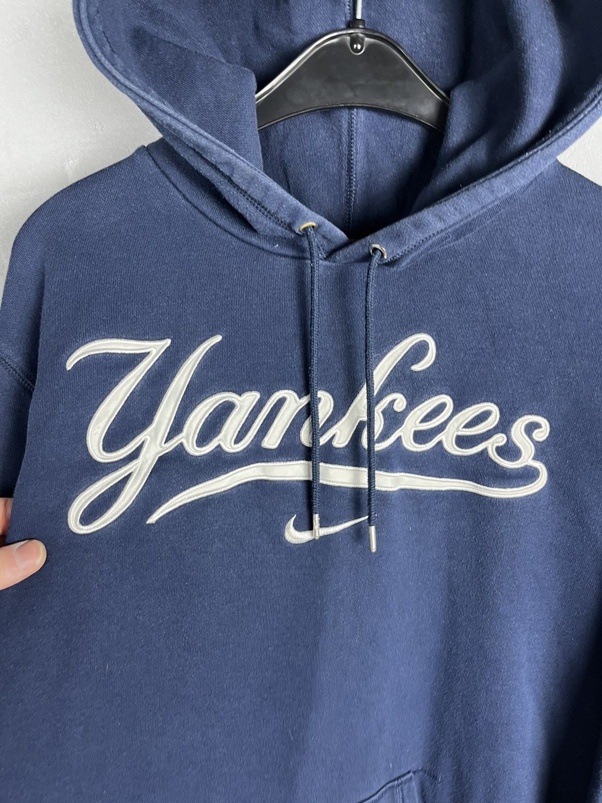 New York Yankees Nike x new york ya kees y2k center swoosh hoodie size XXL Size US XXL / EU 58 / 5 - 6 Thumbnail