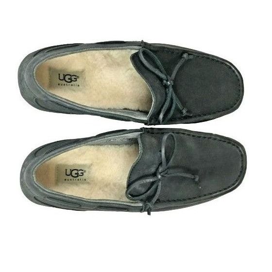 Ugg UGG Australia Chester Men 8 Black Leather Wool Lined Casual Size US 8 / EU 41 - 8 Thumbnail