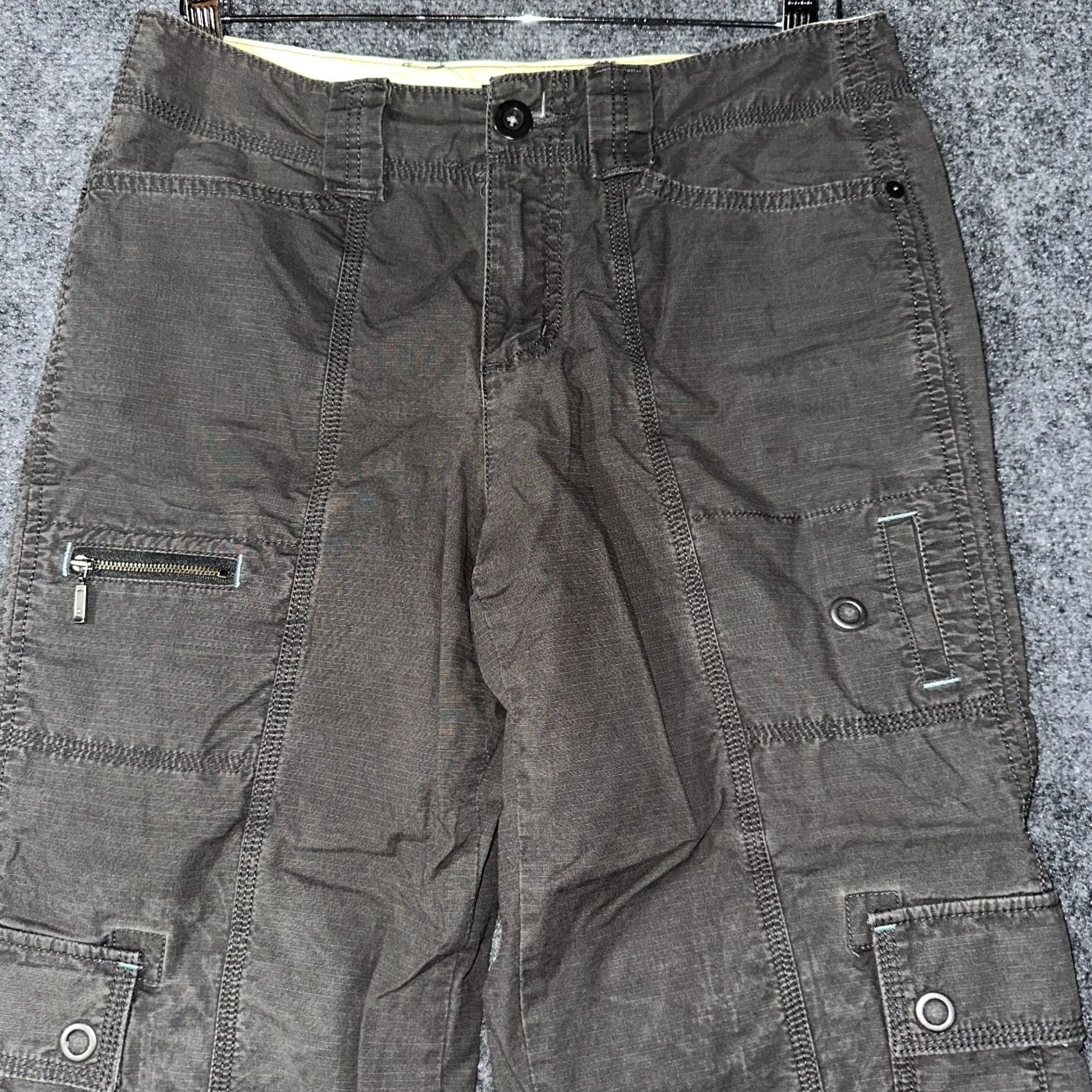 Eddie Bauer Eddie Bauer Womens Brown Cotton Stretch Mercer Fit Cargo Crop Pants Size 6 Size 28" / US 6 / IT 42 - 3 Thumbnail