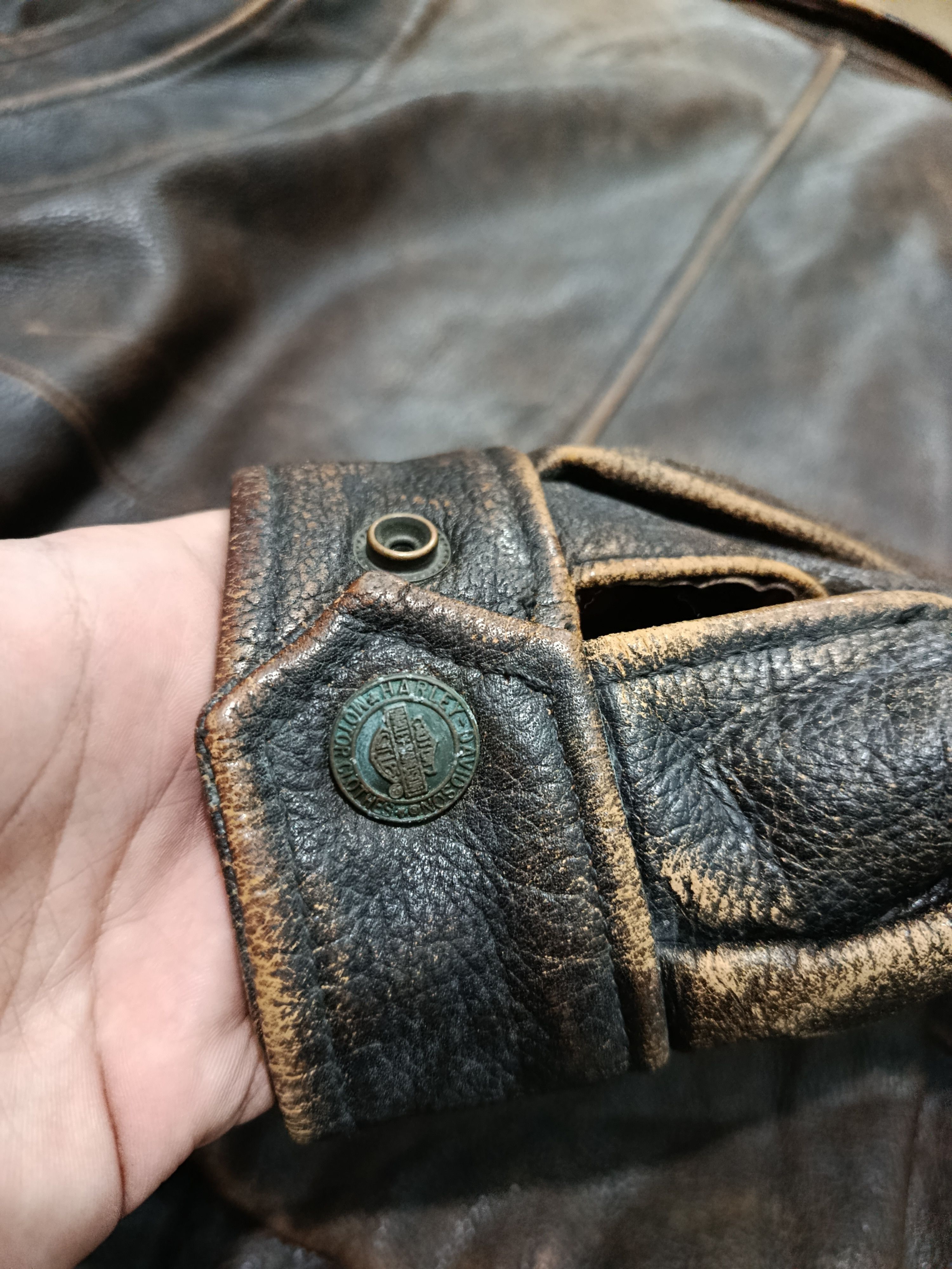 Harley Davidson Vintage Harley Davidson leather jacket Size US M / EU 48-50 / 2 - 8 Thumbnail