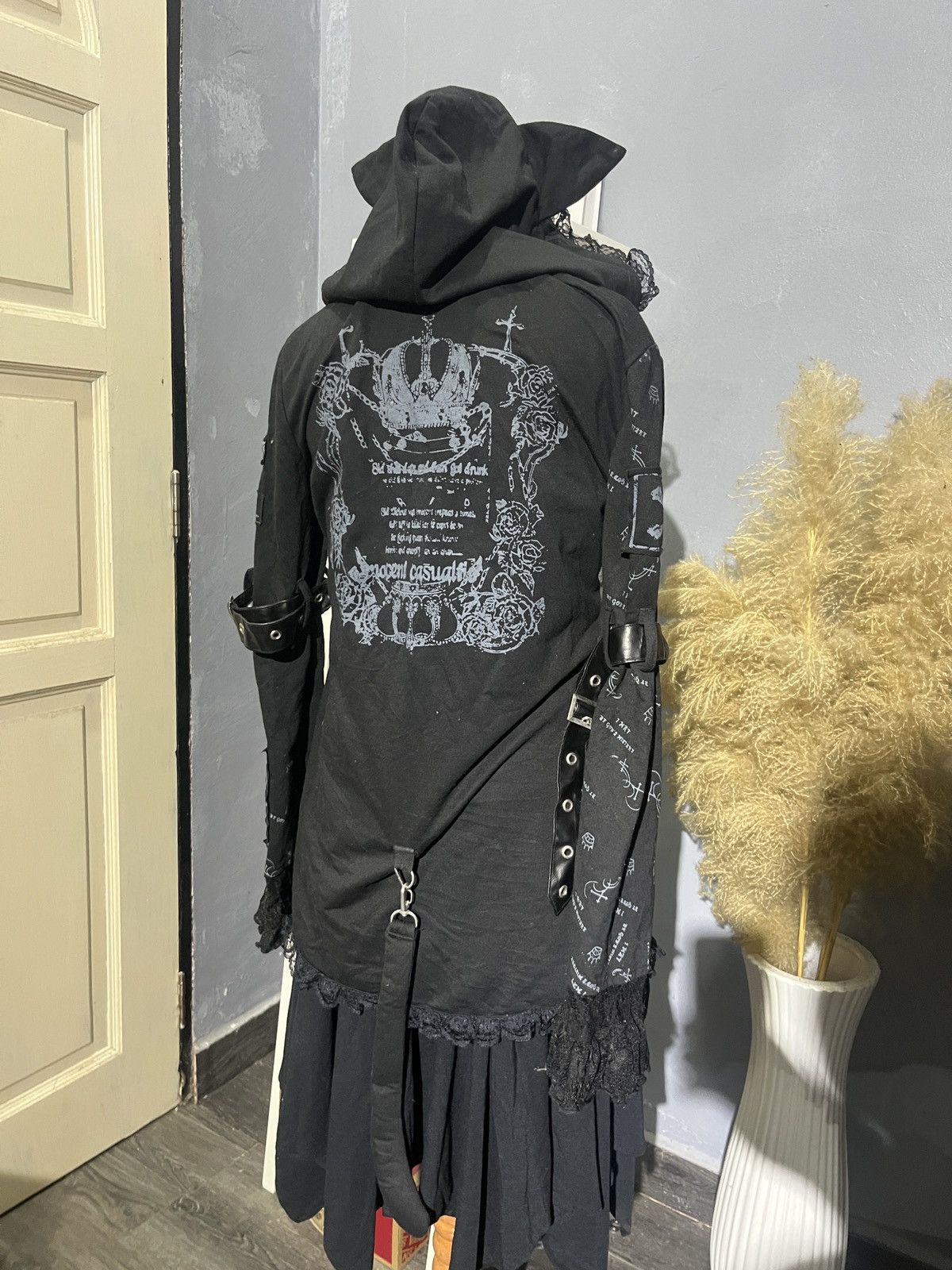 If Six Was Nine 🔥RARE🔥 ACDC RAG ANARCHY SEDITIONARIES PUNK CAT HOODIE DESIGN Size S / US 4 / IT 40 - 4 Thumbnail