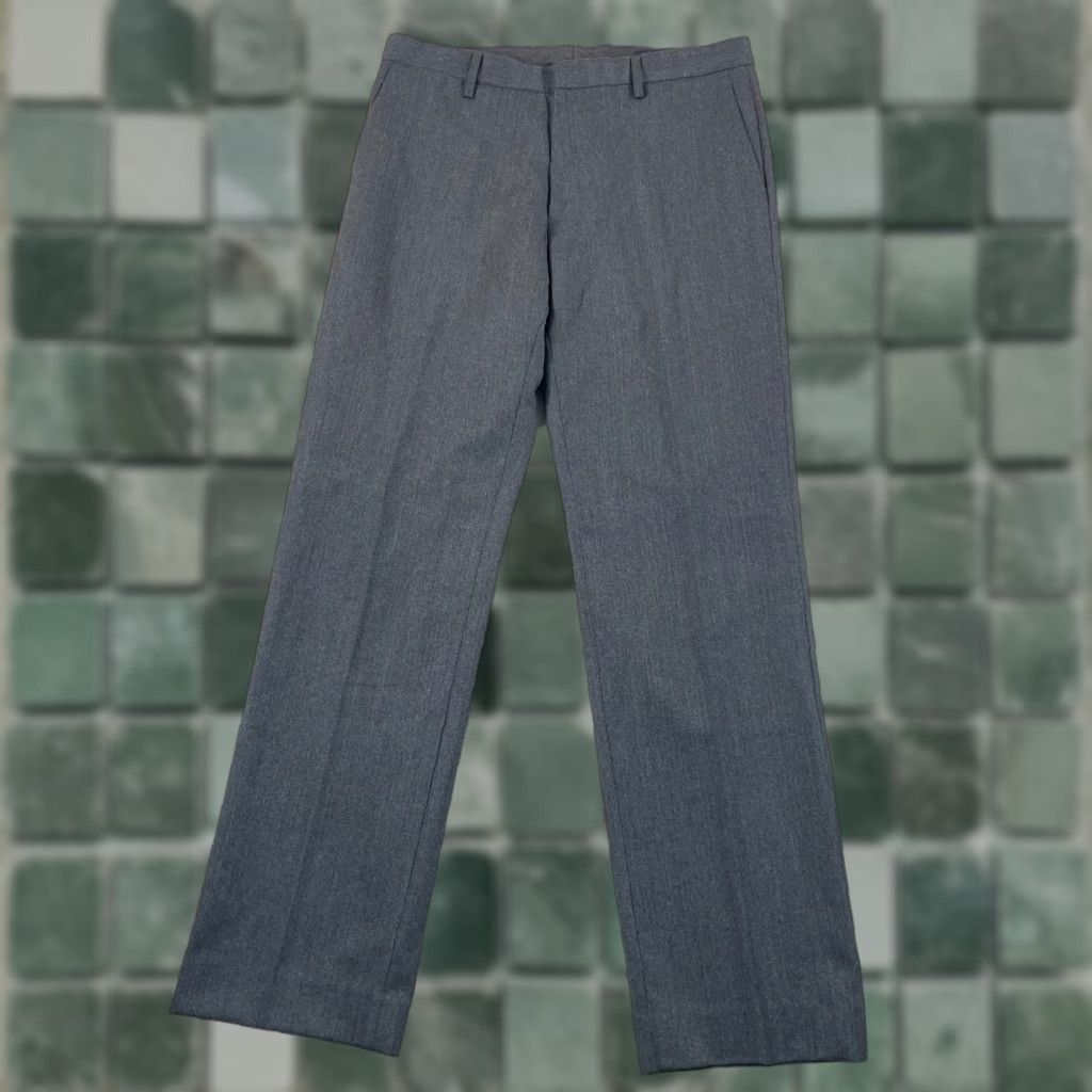Banana Republic Banana Republic Tailored Slim Fit Trouser Pants Men 34x34 Grey 100% Wool CEO Pants Size US 34 / EU 50 - 1 Thumbnail
