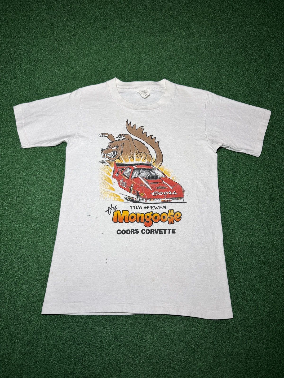 Vintage Vintage Drag Racing Shirt 80s Coors Tom Mongoose McEwen Tee Size US S / EU 44-46 / 1 - 1 Thumbnail