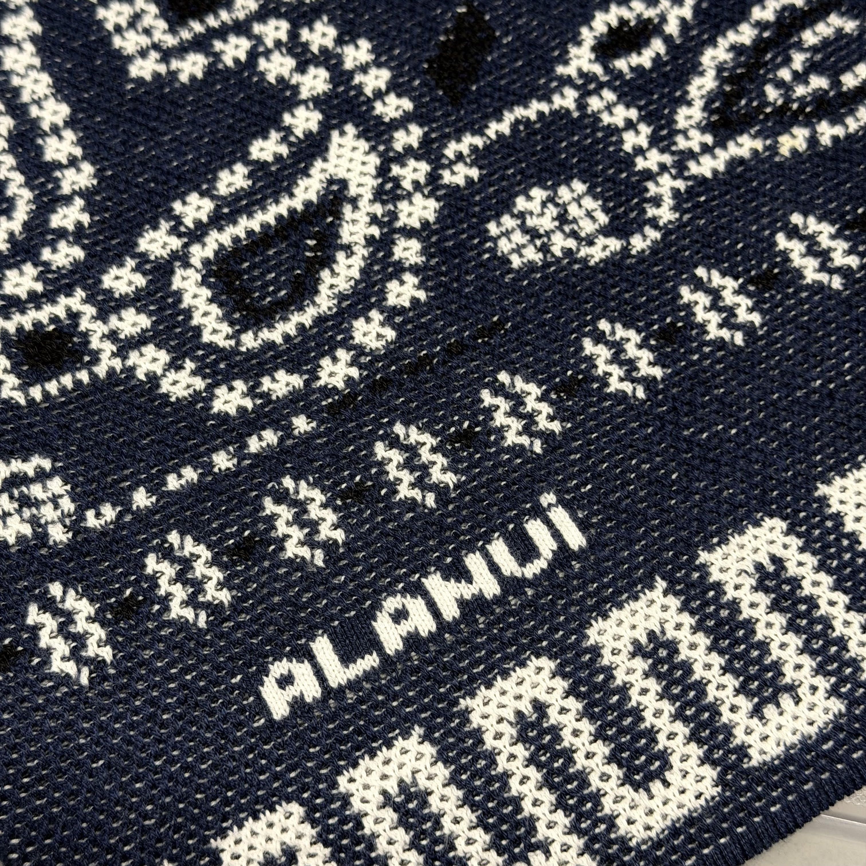 Alanui Alanui Bandana-Jacquard Cotton Shirt - Blue Size US M / EU 48-50 / 2 - 4 Thumbnail