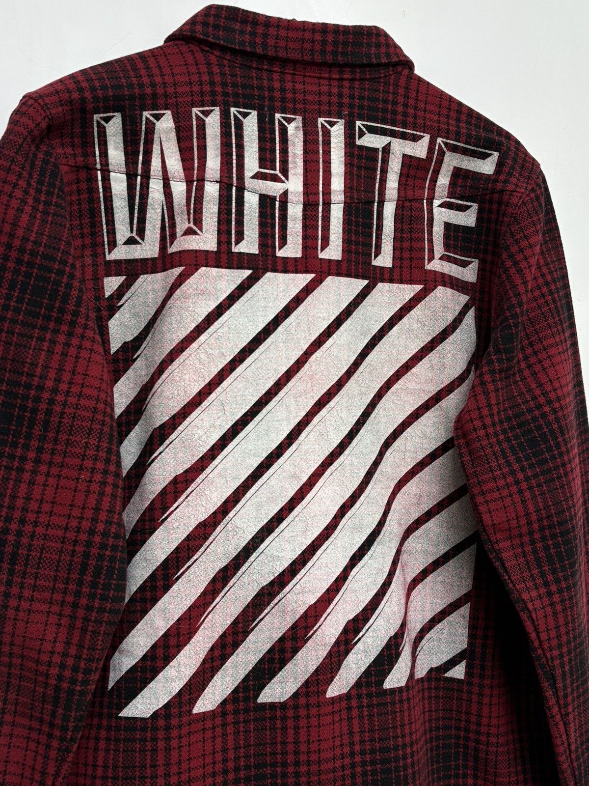 Off-White Off White Tartan Check Flannel Overshirt Jacket Button Up Size US M / EU 48-50 / 2 - 14 Thumbnail