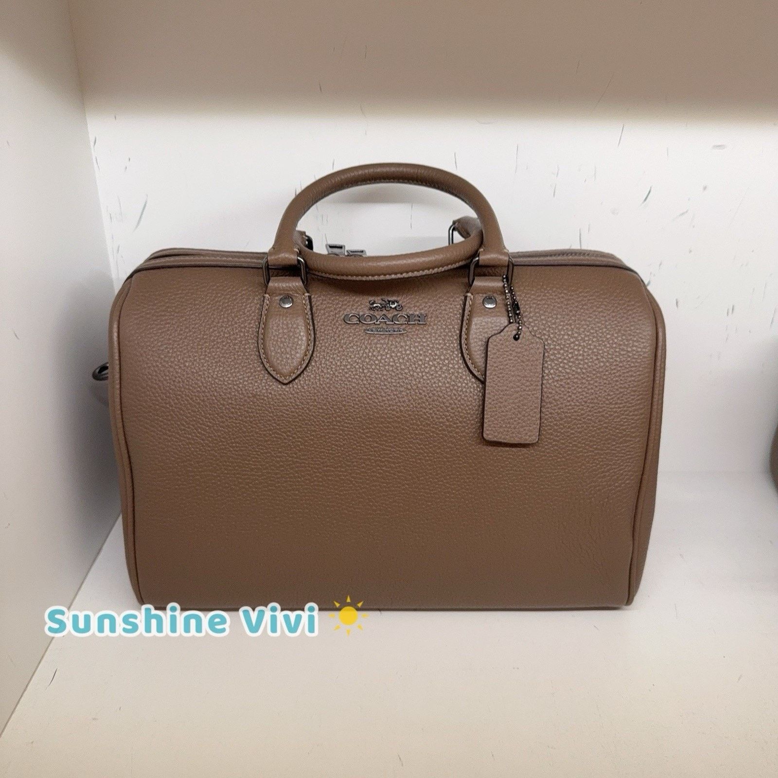 Coach NWT Coach Rowan Large Satchel Bag CV960 Qb/Dark Stone Size ONE SIZE - 1 Thumbnail