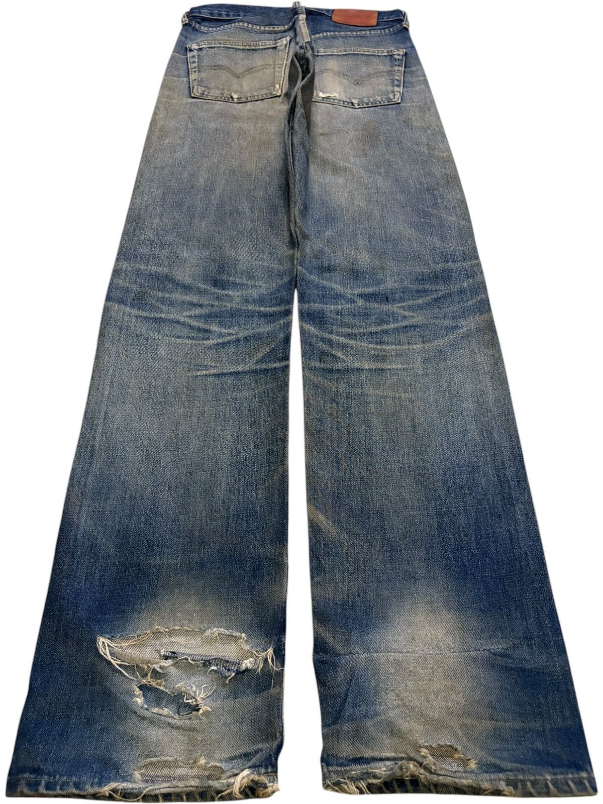Levi's Vintage 80s Levis 503BXX Big E Selvedge Mud Wash Baggy Jeans Size US 29 - 3 Thumbnail