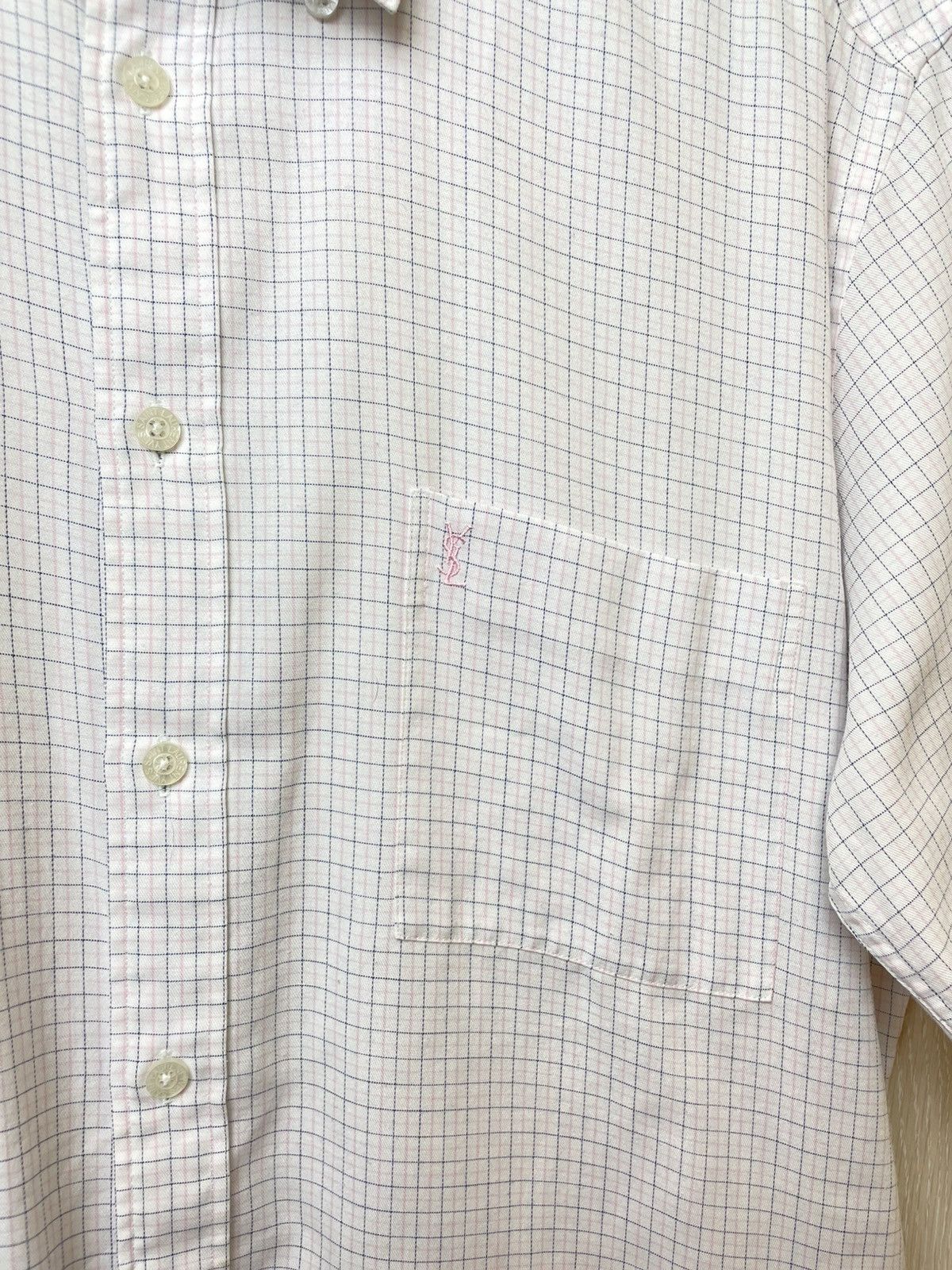 Yves Saint Laurent Vintage YSL Yves Saint Laurent Shirt Button Up Size US L / EU 52-54 / 3 - 3 Thumbnail