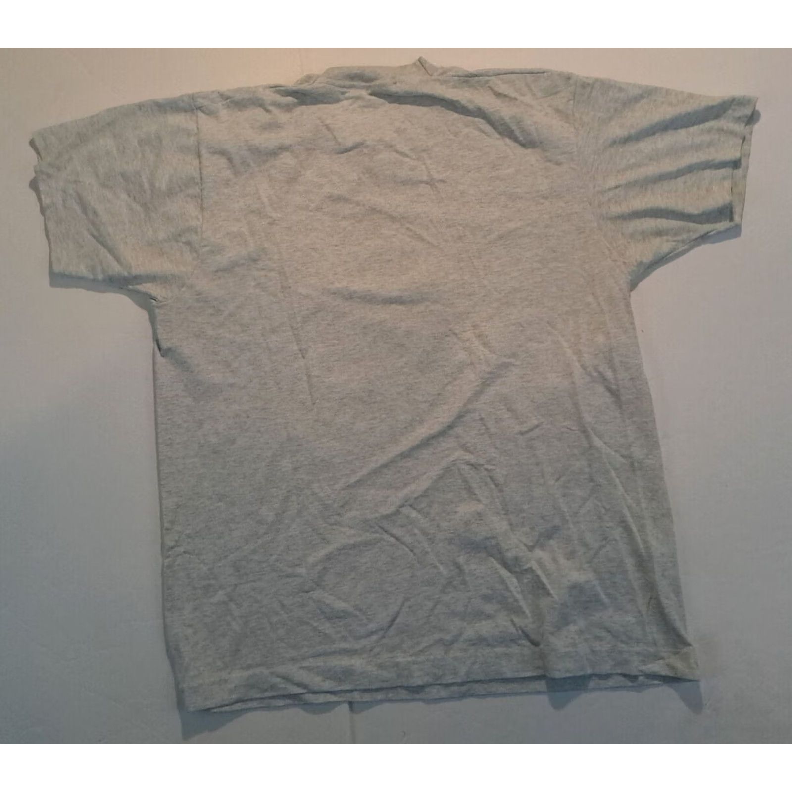 Fruit Of The Loom VINTAGE Rivertown Detroit USA Made T-Shirt Mens L Light Grey 1990s Stitch Short Sleeve Solid Size US L / EU 52-54 / 3 - 6 Thumbnail