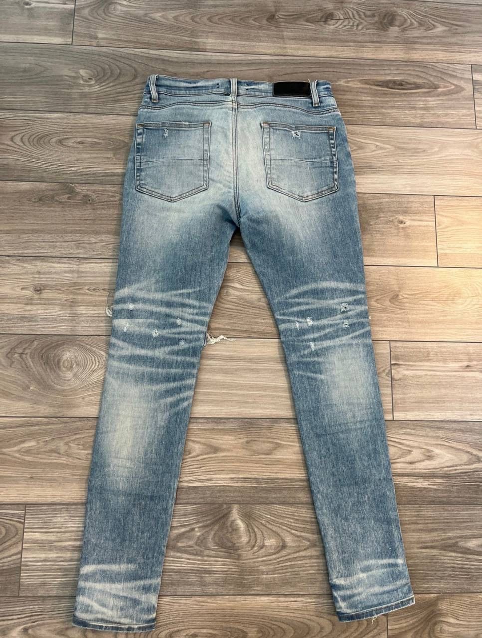 Amiri Amiri Distressed Blue Denim Size US 32 / EU 48 - 2 Thumbnail