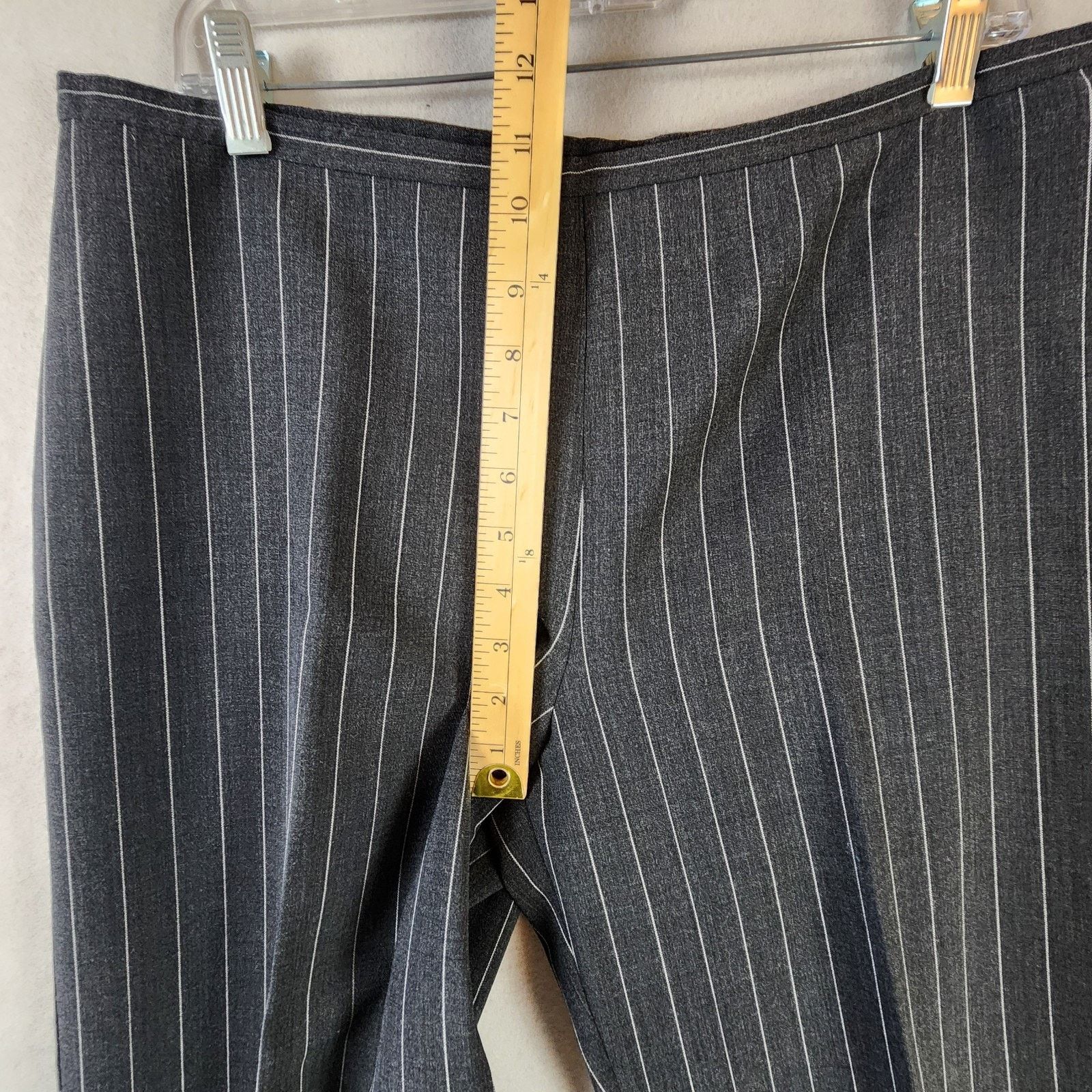 Escada Escada Pinstripe Pant Suit Blazer+Trousers Women Sz 12 Wool Size XL / US 12-14 / IT 48-50 - 11 Thumbnail