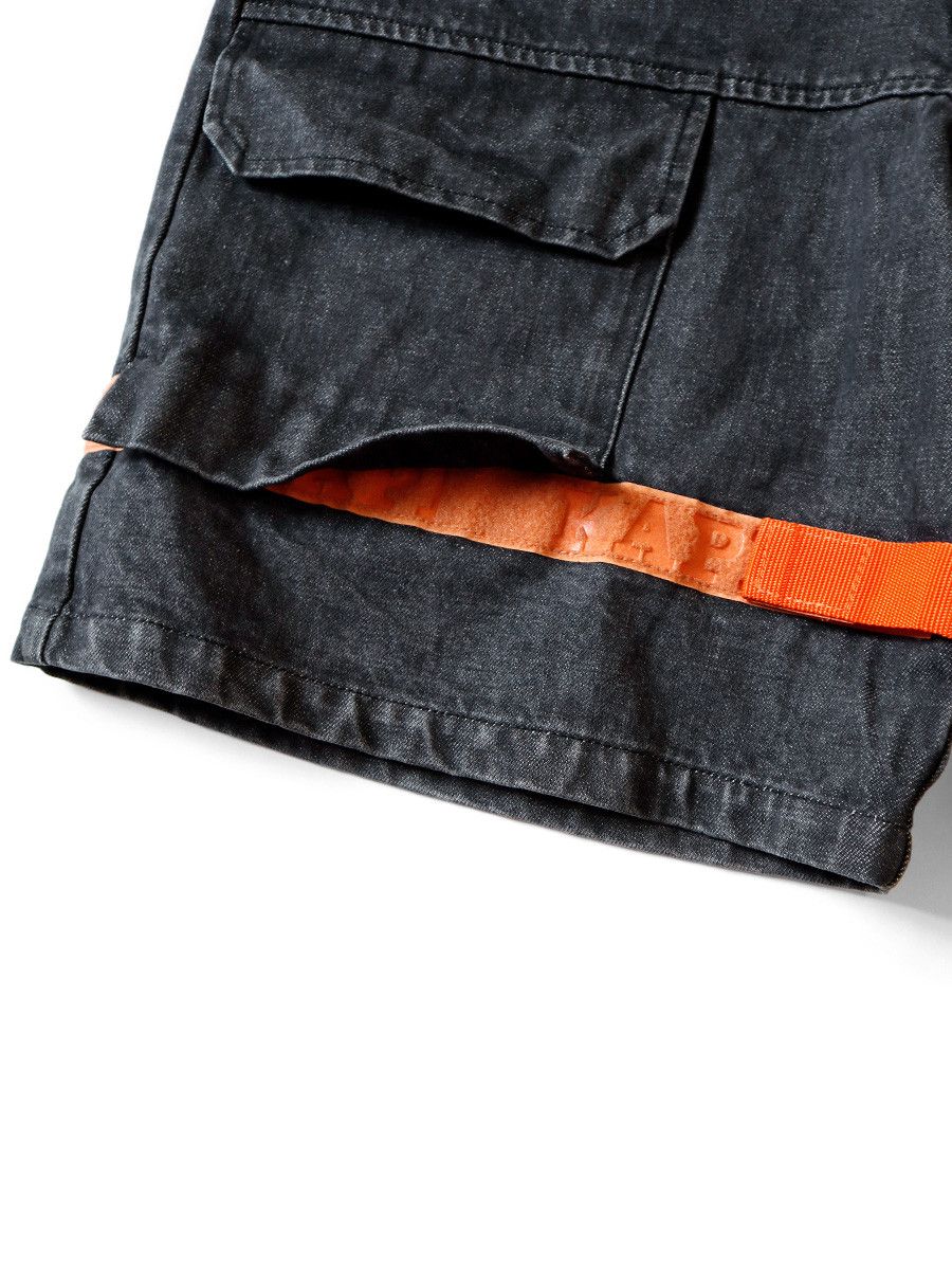 Kapital Kapital 14oz Black Denim Nouvelle Shuttle Shorts Size US 36 / EU 52 - 5 Thumbnail
