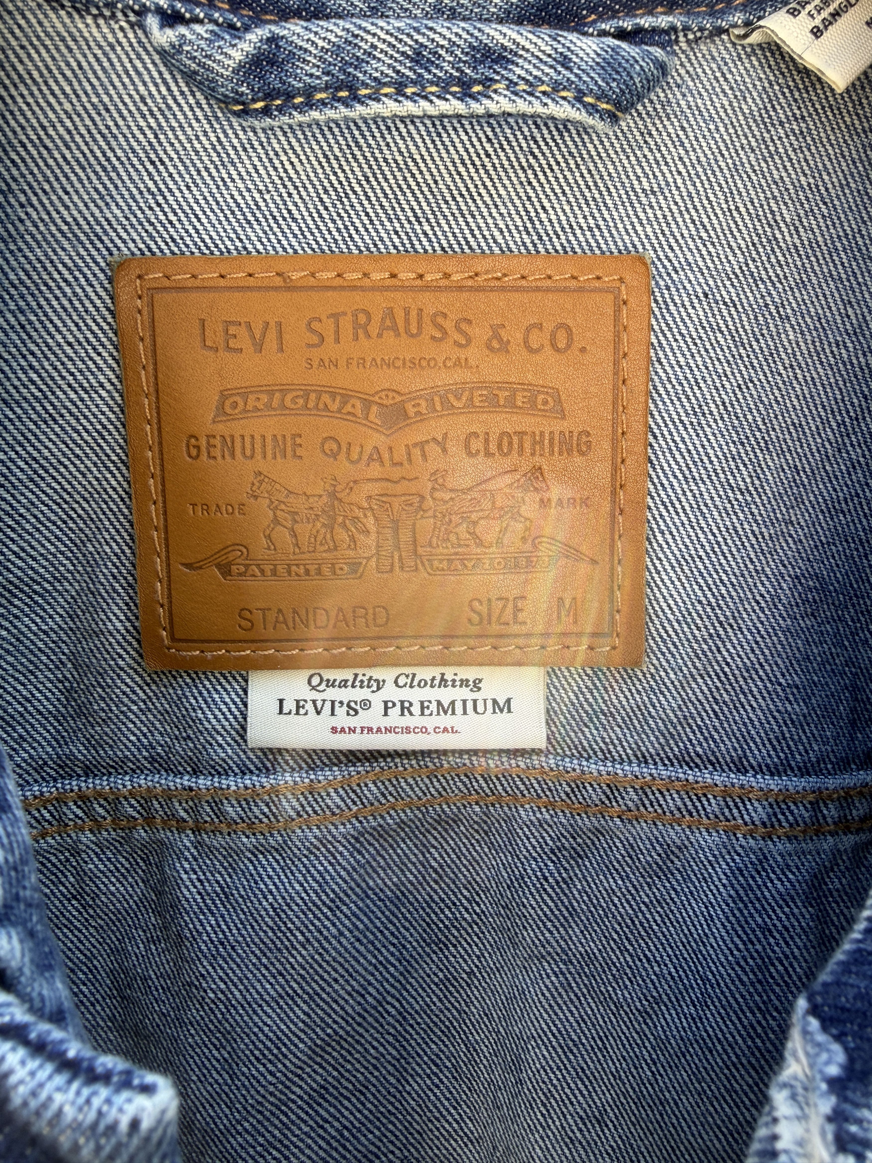 Levi's Denim Trucker Light Wash Size US M / EU 48-50 / 2 - 5 Thumbnail
