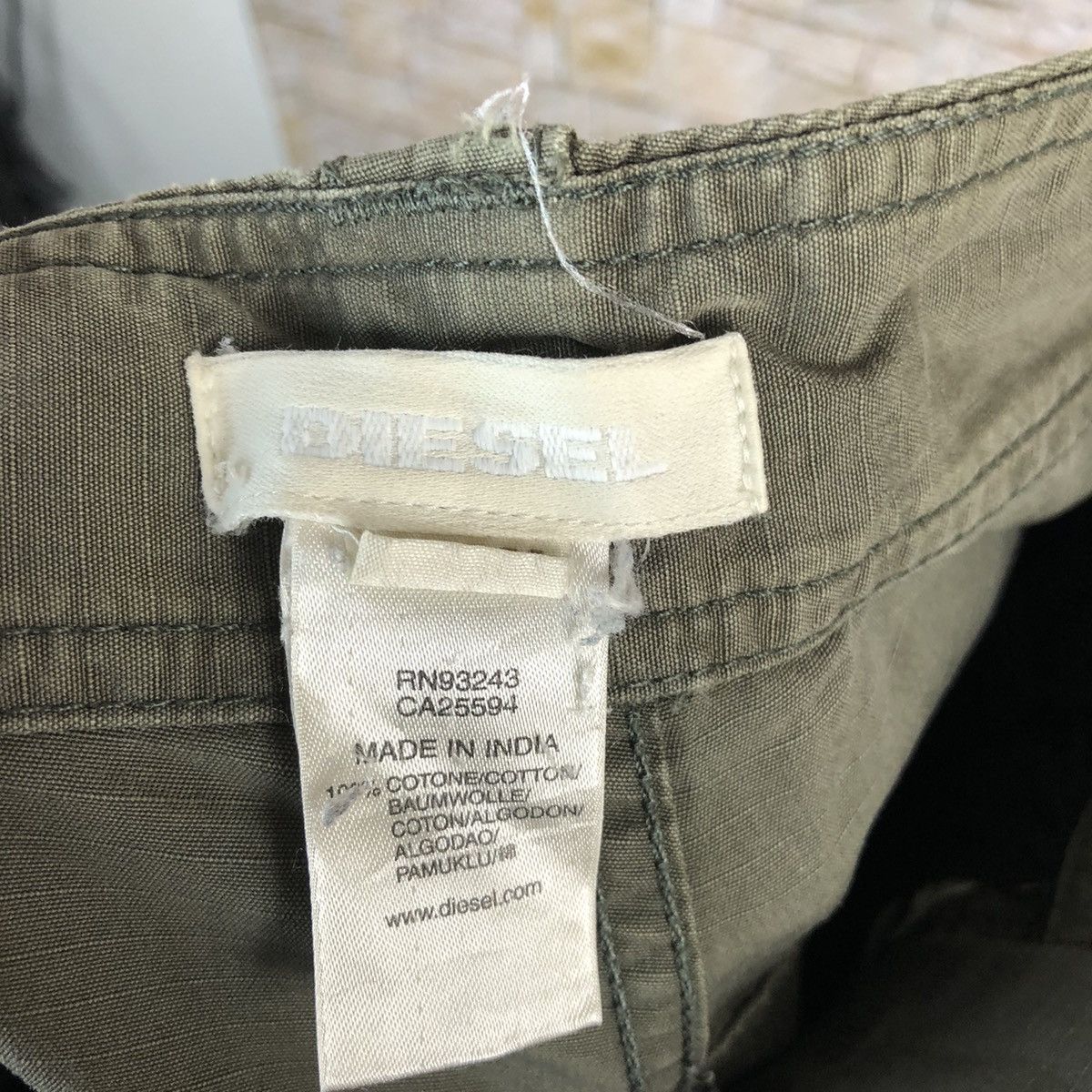 Diesel Diesel Green Cargo Multipocket Pants #A353 Size US 31 - 22 Thumbnail