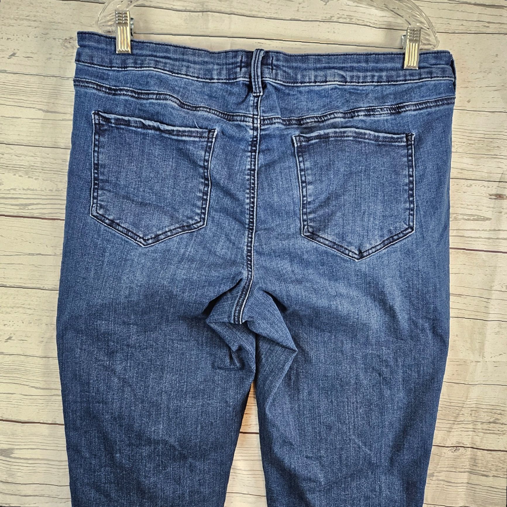 NYDJ NYDJ Curves 360 Womens Cropped Jeans Size 16 Blue High Rise Cotton Blend Denim 20in Inseam Size 38" / US 16 / IT 52 - 4 Thumbnail