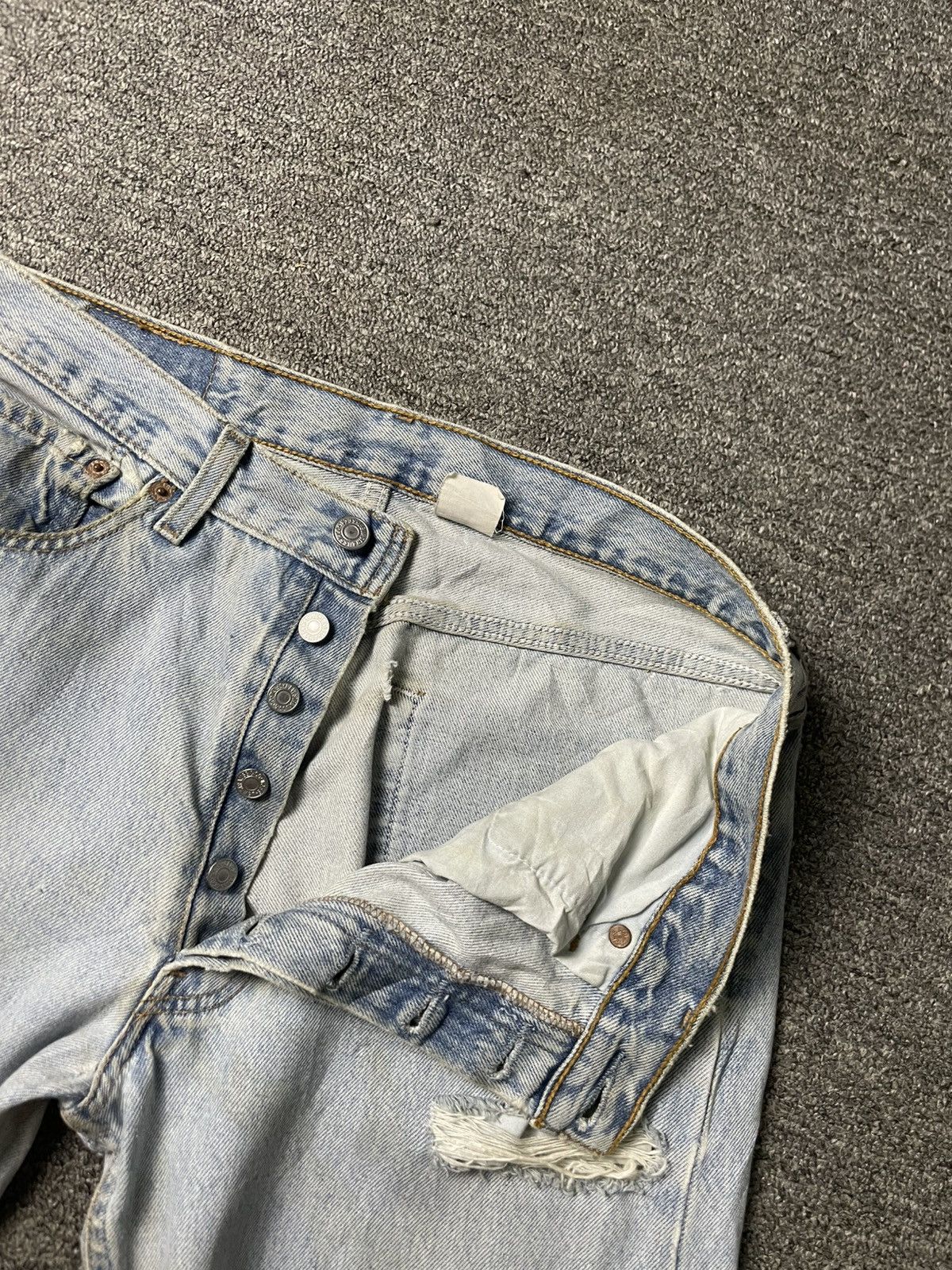 Levi's Vintage Clothing × Vintage Vintage LEVIS Men’s Ripped Jeans (91) Size US 32 / EU 48 - 9 Thumbnail