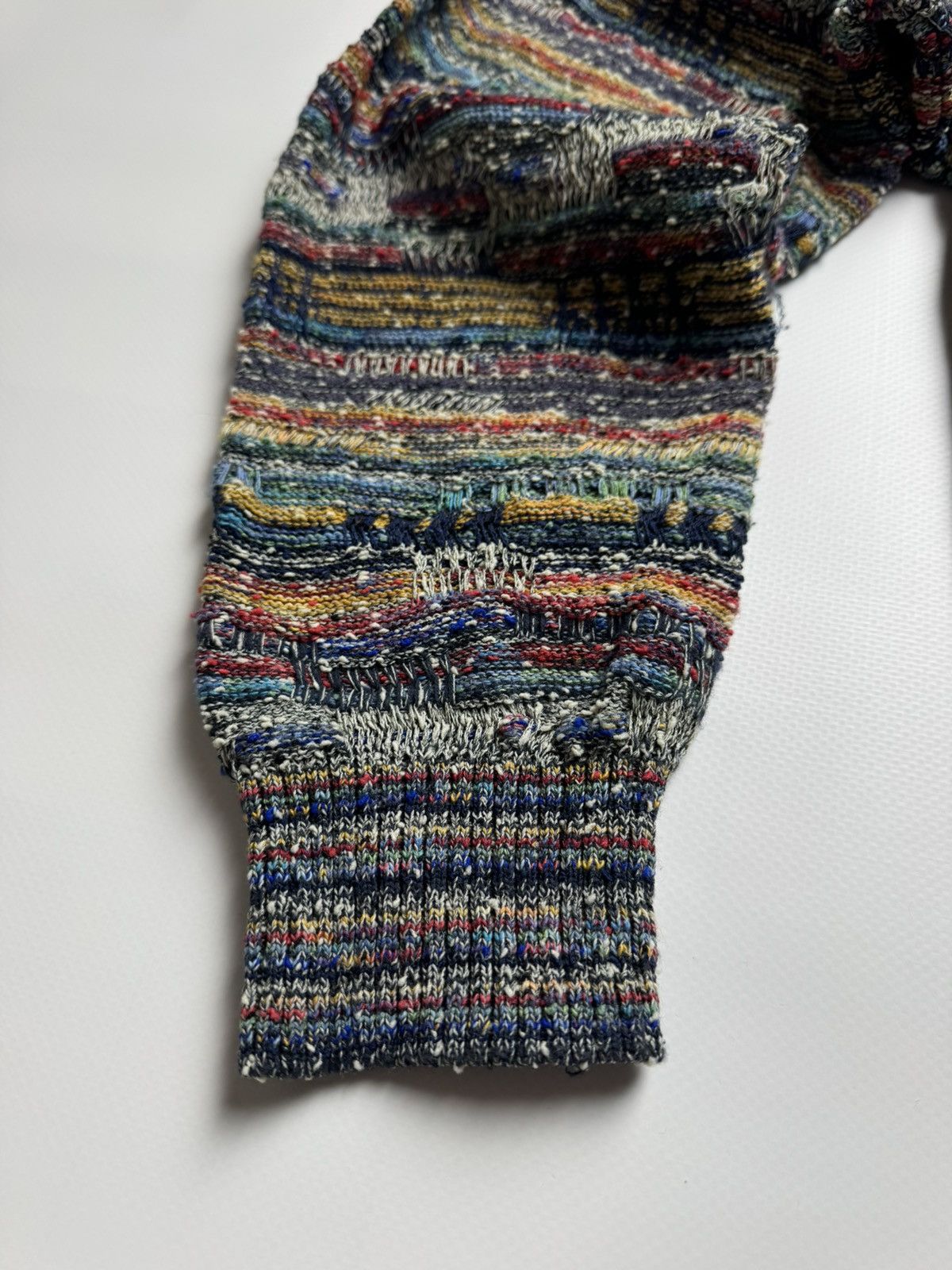 Japanese Brand Vintage 90s Fiume 3D Knit Sweater Made in Italy Coogi Style Size US L / EU 52-54 / 3 - 10 Thumbnail