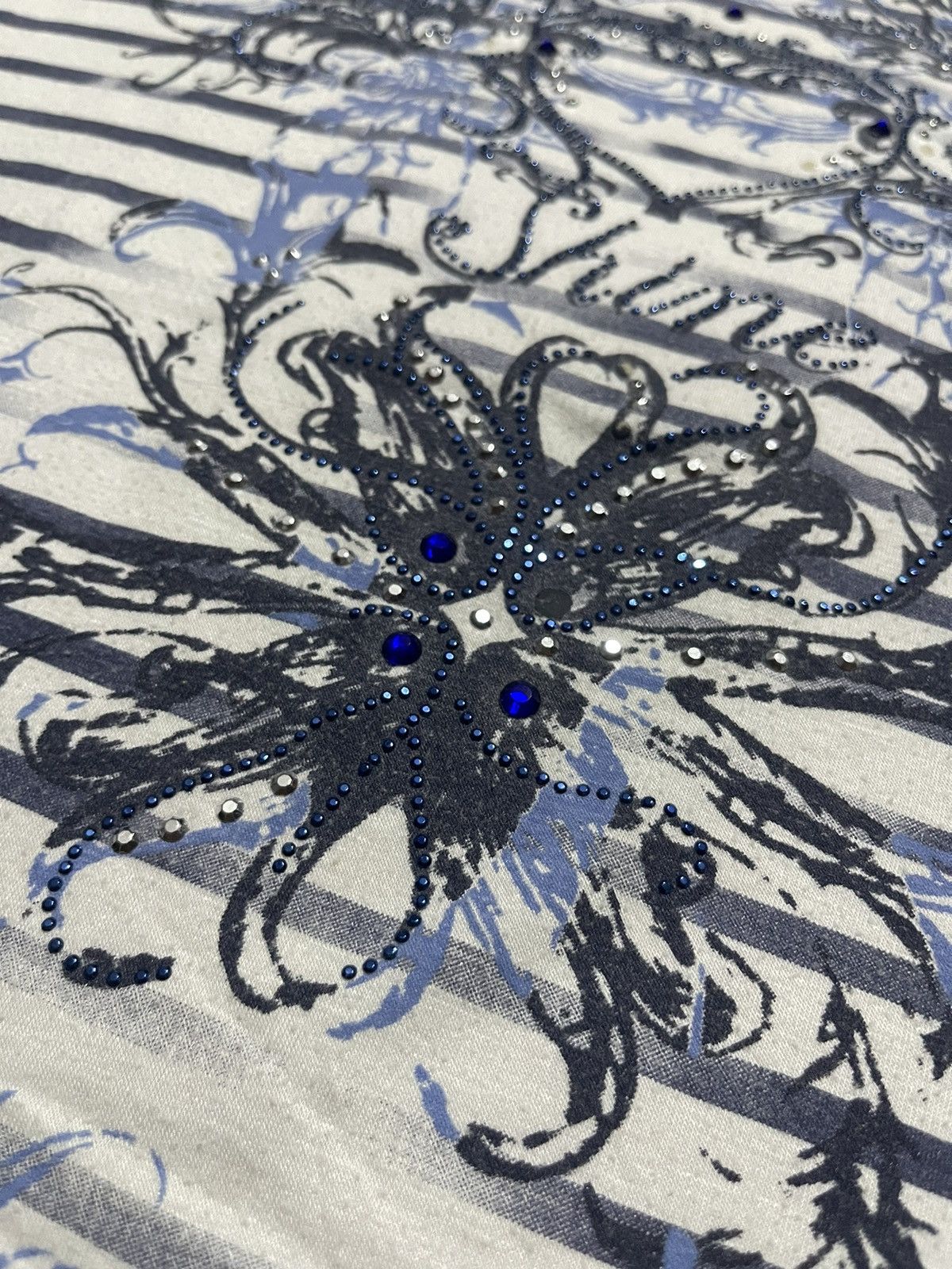 If Six Was Nine Y2K ARNALDO BASSINI short sleeve t-shirt with glitter print Size M / US 6-8 / IT 42-44 - 4 Thumbnail