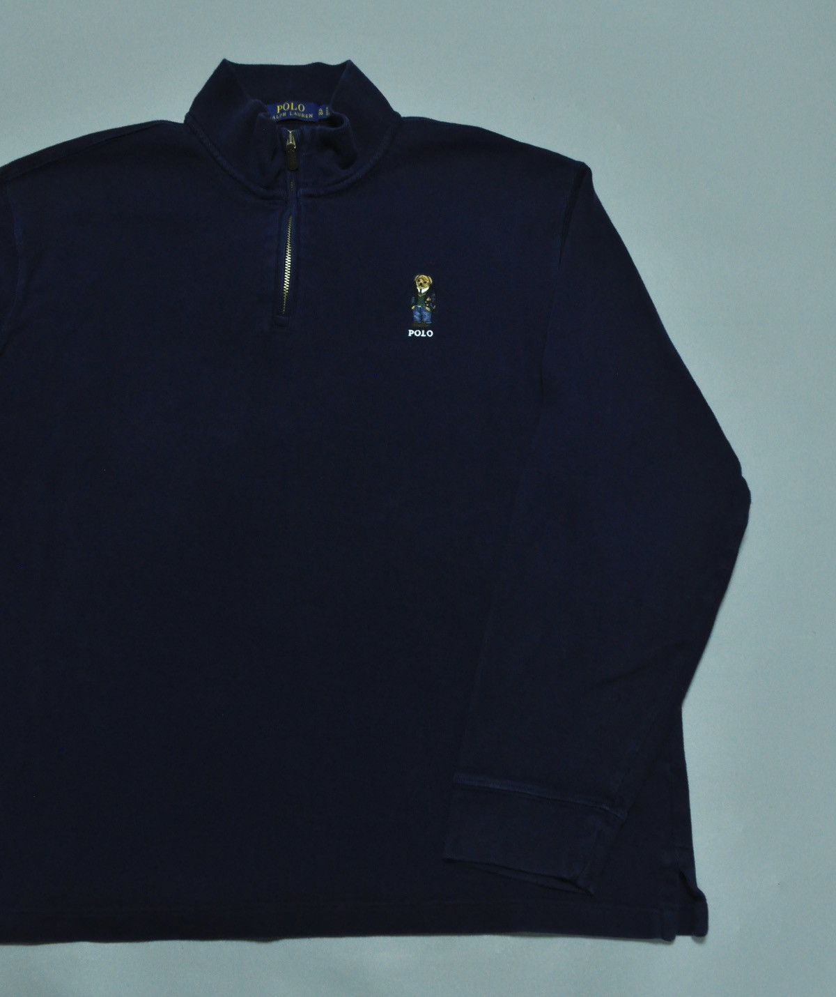 Polo Ralph Lauren × Vintage Polo Bear by Ralph Lauren vintage sweatshirt with zip Size US XL / EU 56 / 4 - 7 Thumbnail