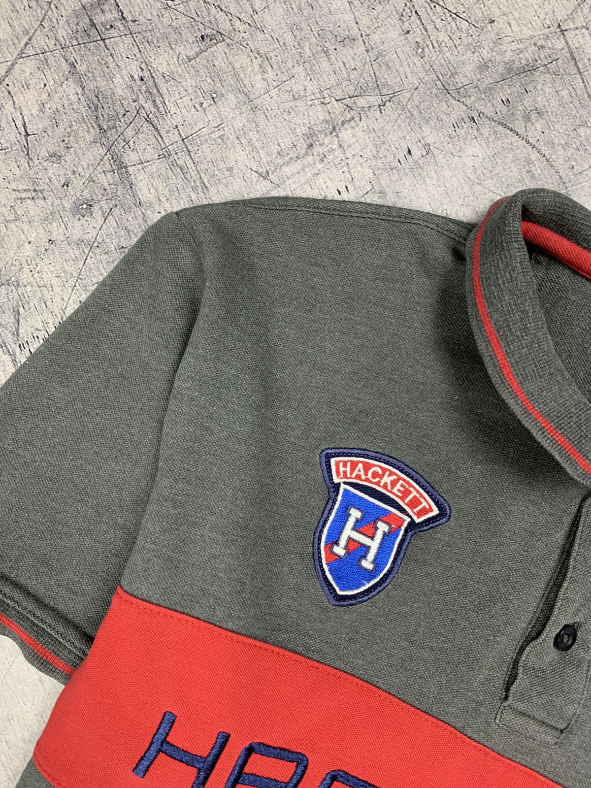 Hackett Vintage Hackett Aston Martin Racing Polo Luxury Logo Size US L / EU 52-54 / 3 - 6 Thumbnail