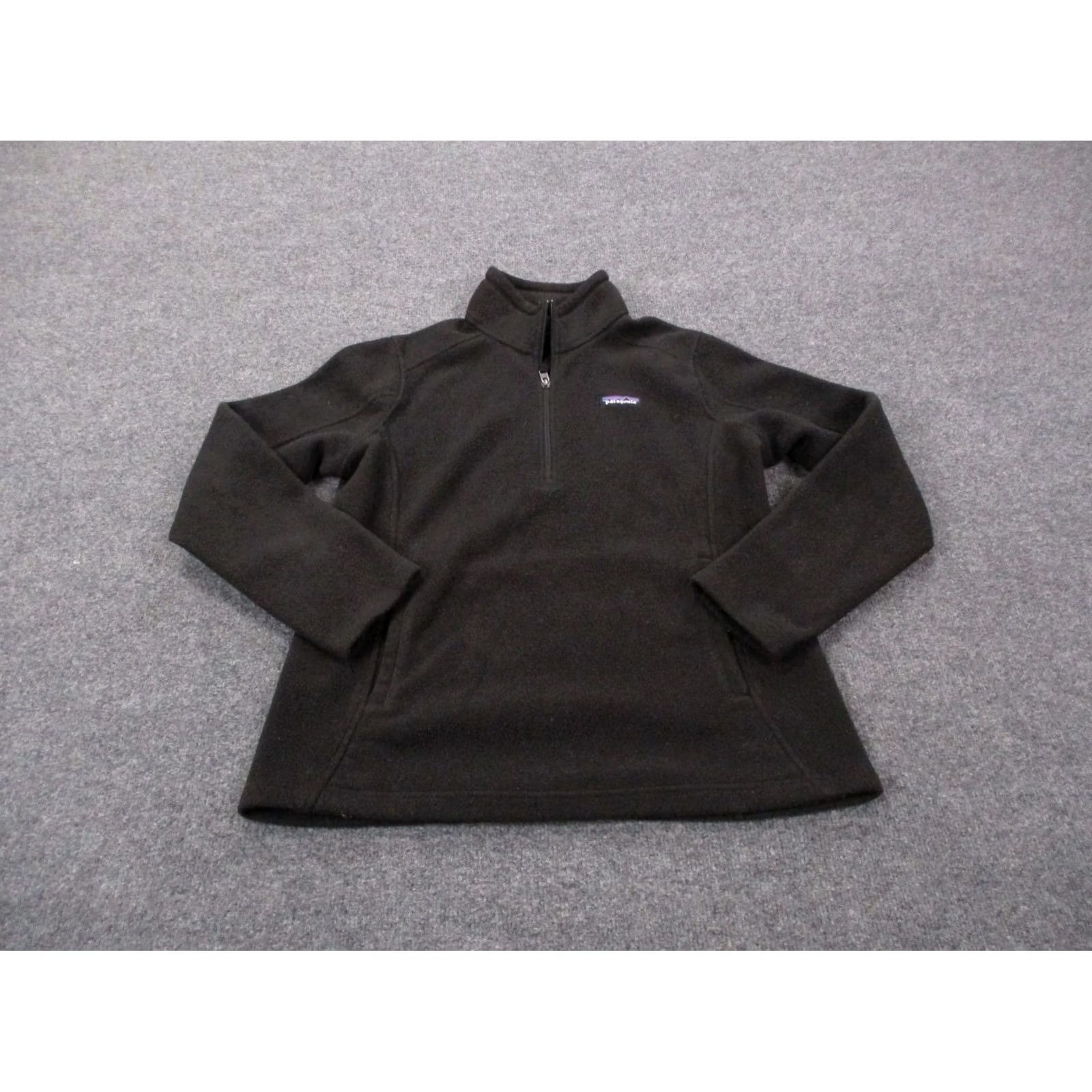 Patagonia Patagonia Jacket Womens L Black Synchilla Fleece Windbreaker Pockets 1/4 Zip Outdoor Outdoor 90s Mens? Size L / US 10 / IT 46 - 2 Thumbnail
