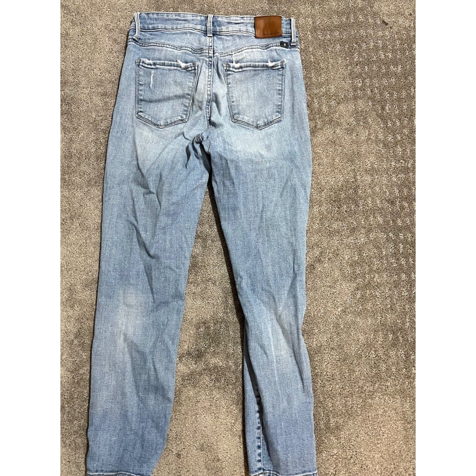 Lucky Brand Lucky Brand Womens Skinny Jeans, Medium Wash Blue Denim, Size 6/28 A Size 28" / US 6 / IT 42 - 3 Thumbnail