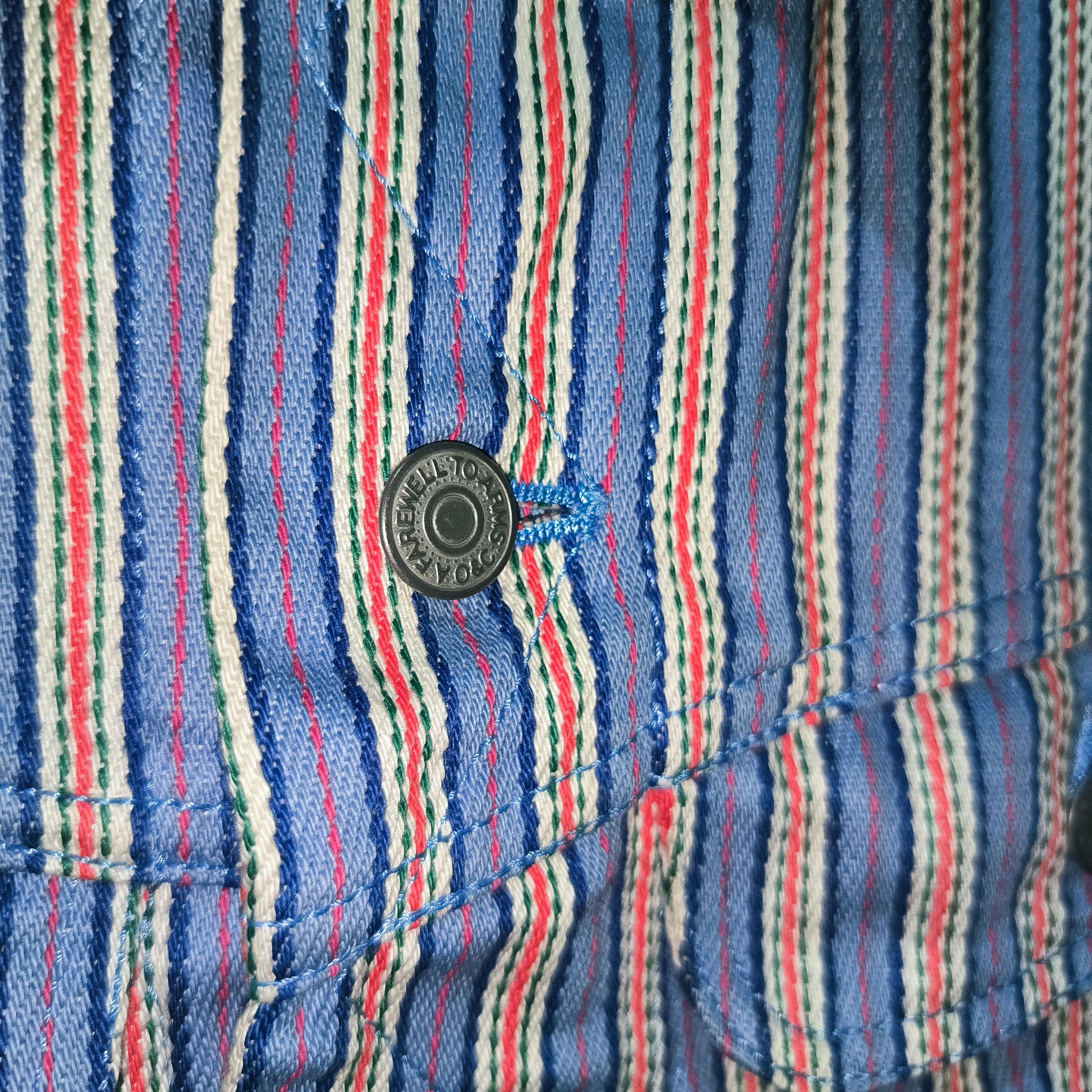 Beauty Beast × Hysteric Glamour Vintage Ozone Community Striped Denim Vest Size US S / EU 44-46 / 1 - 3 Thumbnail