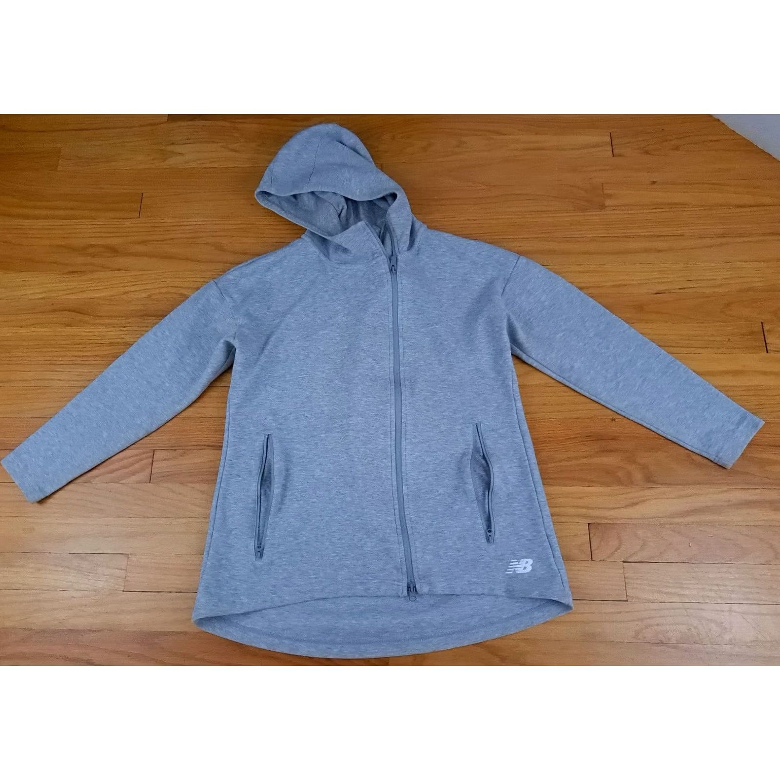 New Balance New Balance Woman Full Zip Sweatshirt M Gray Pockets Sports Outdoor Size M / US 6-8 / IT 42-44 - 2 Thumbnail