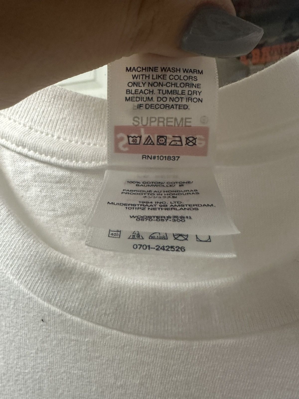 Supreme Supreme ‘Skull Tee’ (White/Blue) Size US S / EU 44-46 / 1 - 4 Thumbnail