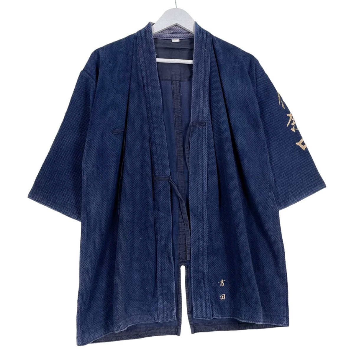 45rpm × Indigo × Japanese Brand 💥VINTAGE INDIGO JAPAN KIMONO SHORT SLEEVE Size US L / EU 52-54 / 3 - 3 Thumbnail