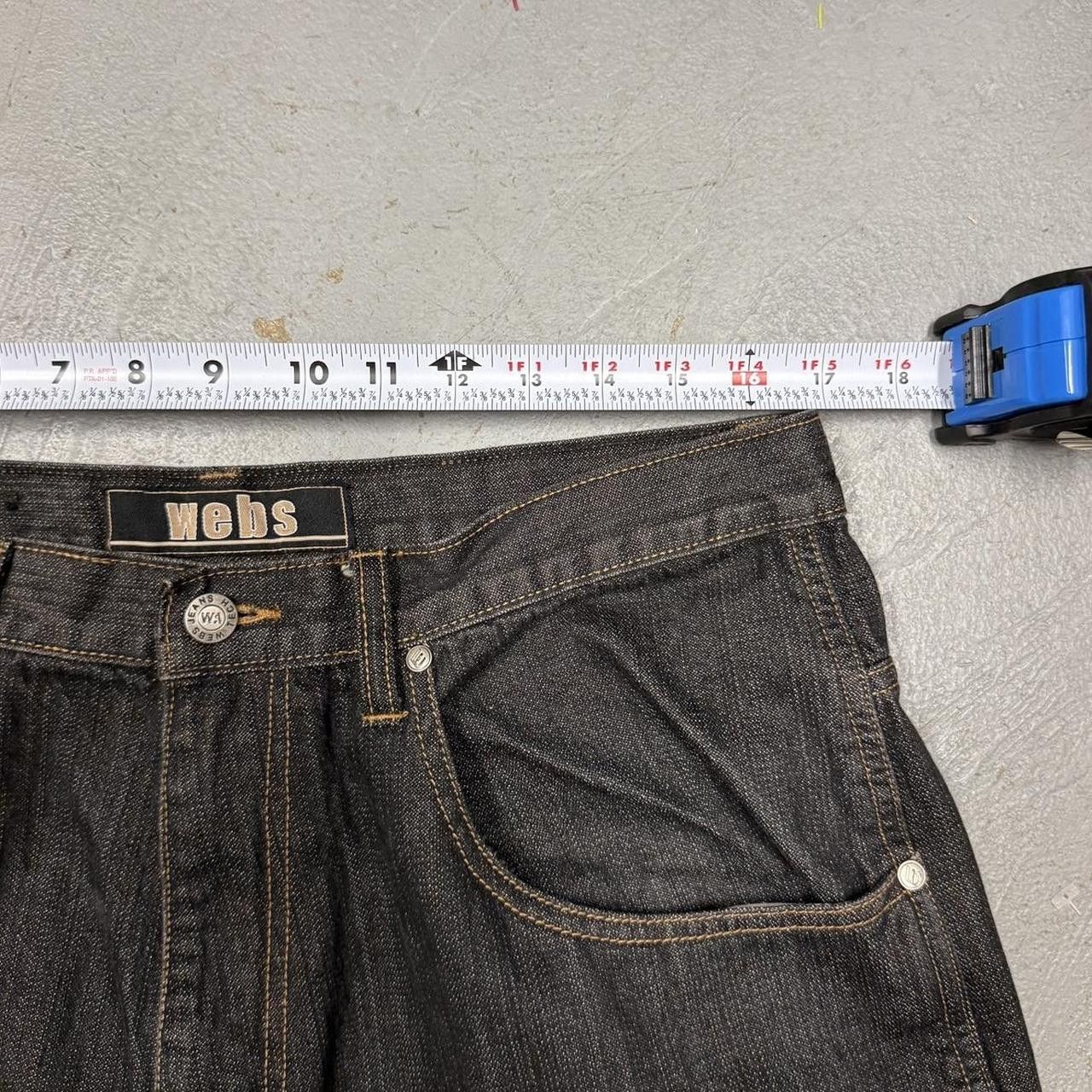 Southpole Webs Black Gradient Double Knee Denim Y2K Jeans 34 x 31 Size US 34 / EU 50 - 6 Thumbnail