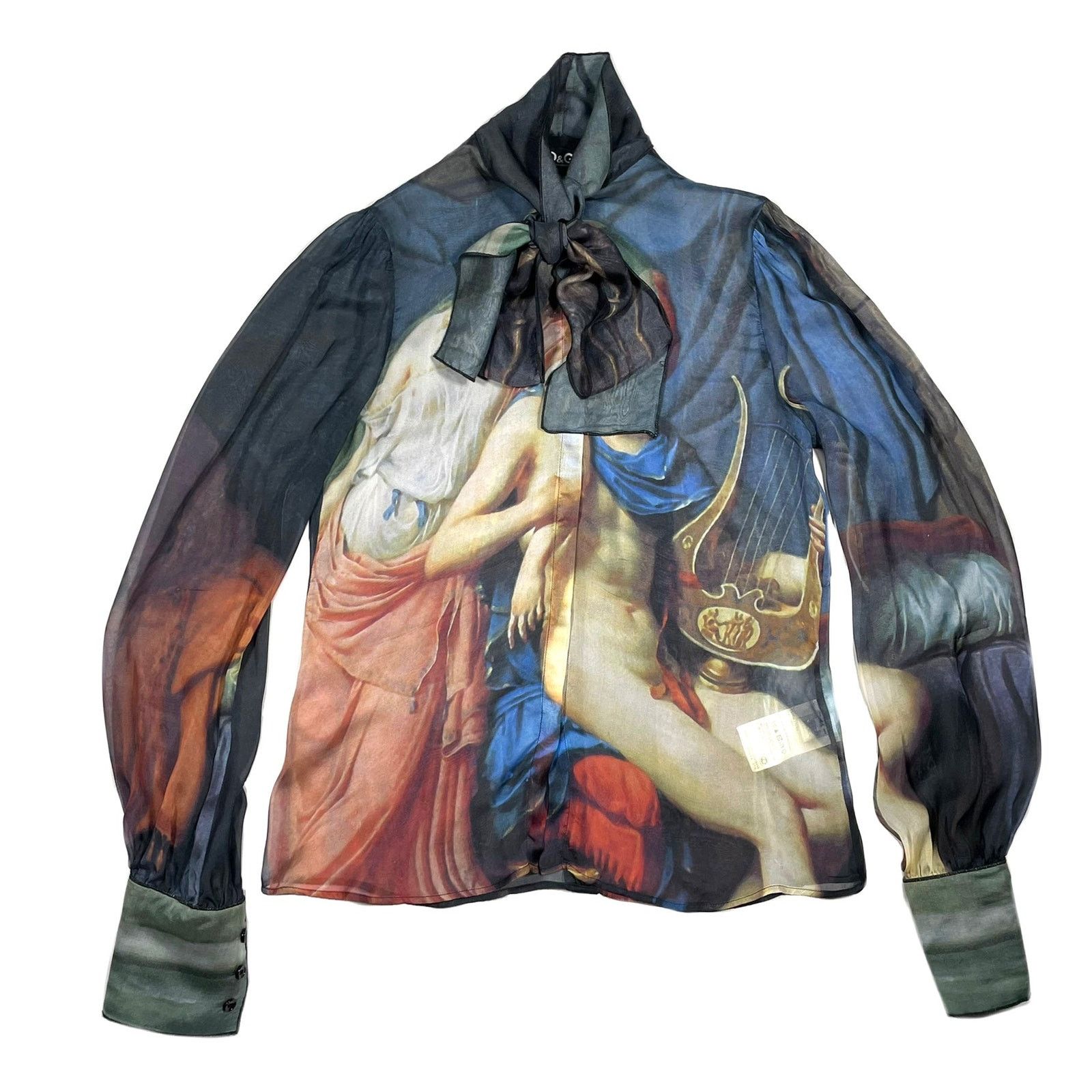 Dolce & Gabbana 2000s Dolce & Gabbana runway painting silk shirt Size US M / EU 48-50 / 2 - 3 Thumbnail