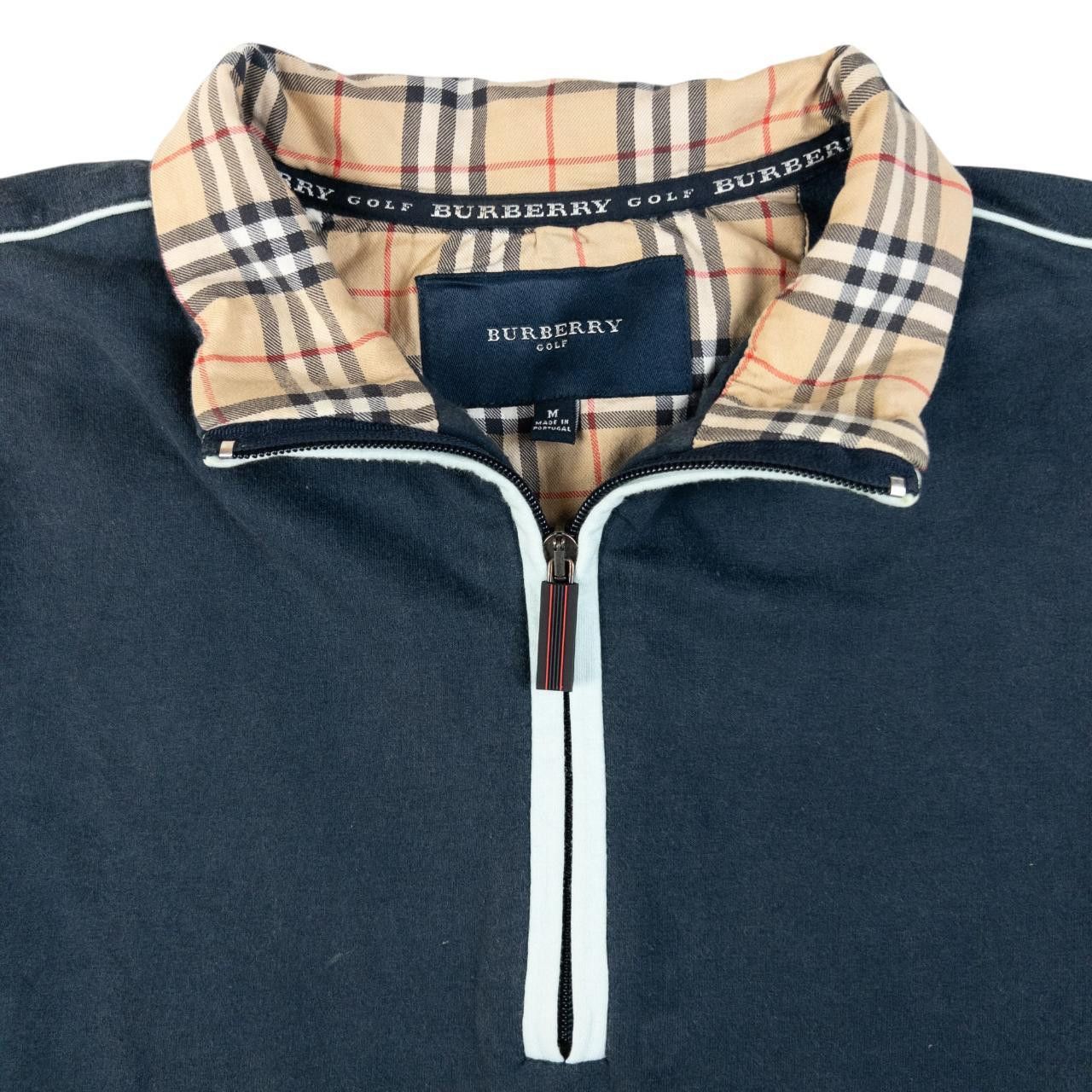 Burberry Vintage Burberry Nova Check Q Zip Collar Sweatshirt Size M Size US M / EU 48-50 / 2 - 4 Thumbnail