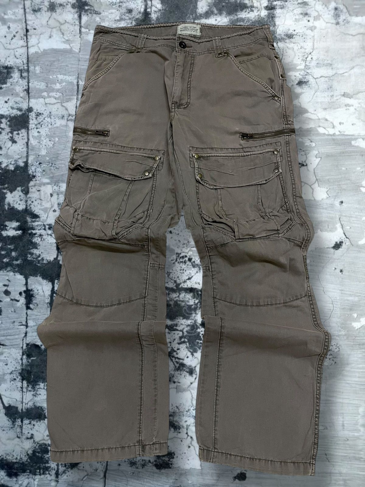 Avirex Vintage Designer Avirex Flight Garment Cargo Tactical Pant Size US 33 - 1 Thumbnail