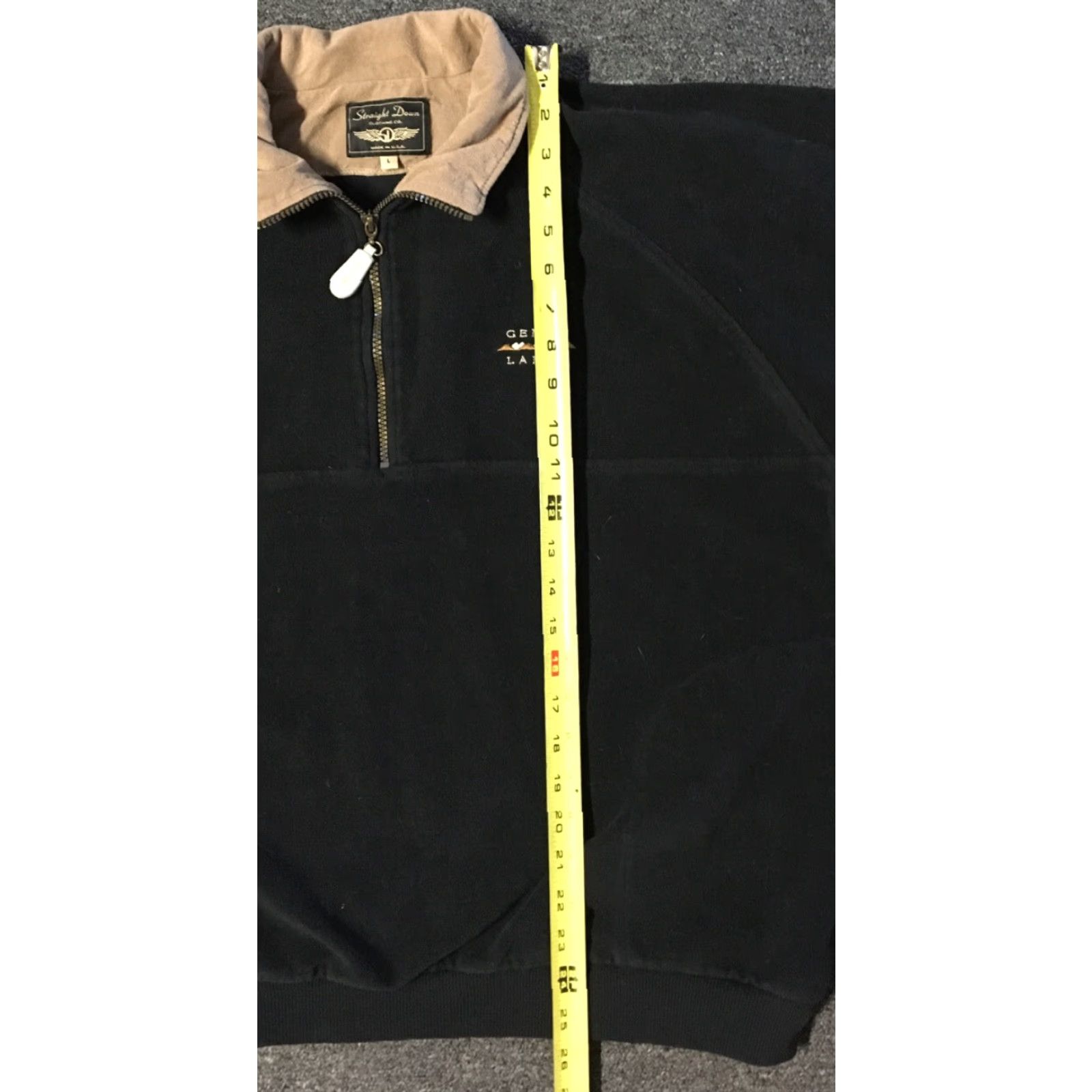 Vintage VINTAGE 90s Genoa Lakes Golf Course 1/4 Zip Jacket L USA Nevada Black Mens Size US L / EU 52-54 / 3 - 8 Thumbnail