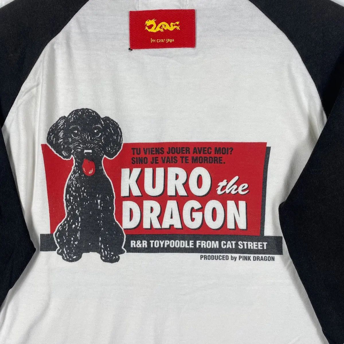 Japanese Brand Vintage 00's CREAM SODA Kuro The Dragon Long Sleeve Tee Size US M / EU 48-50 / 2 - 5 Thumbnail